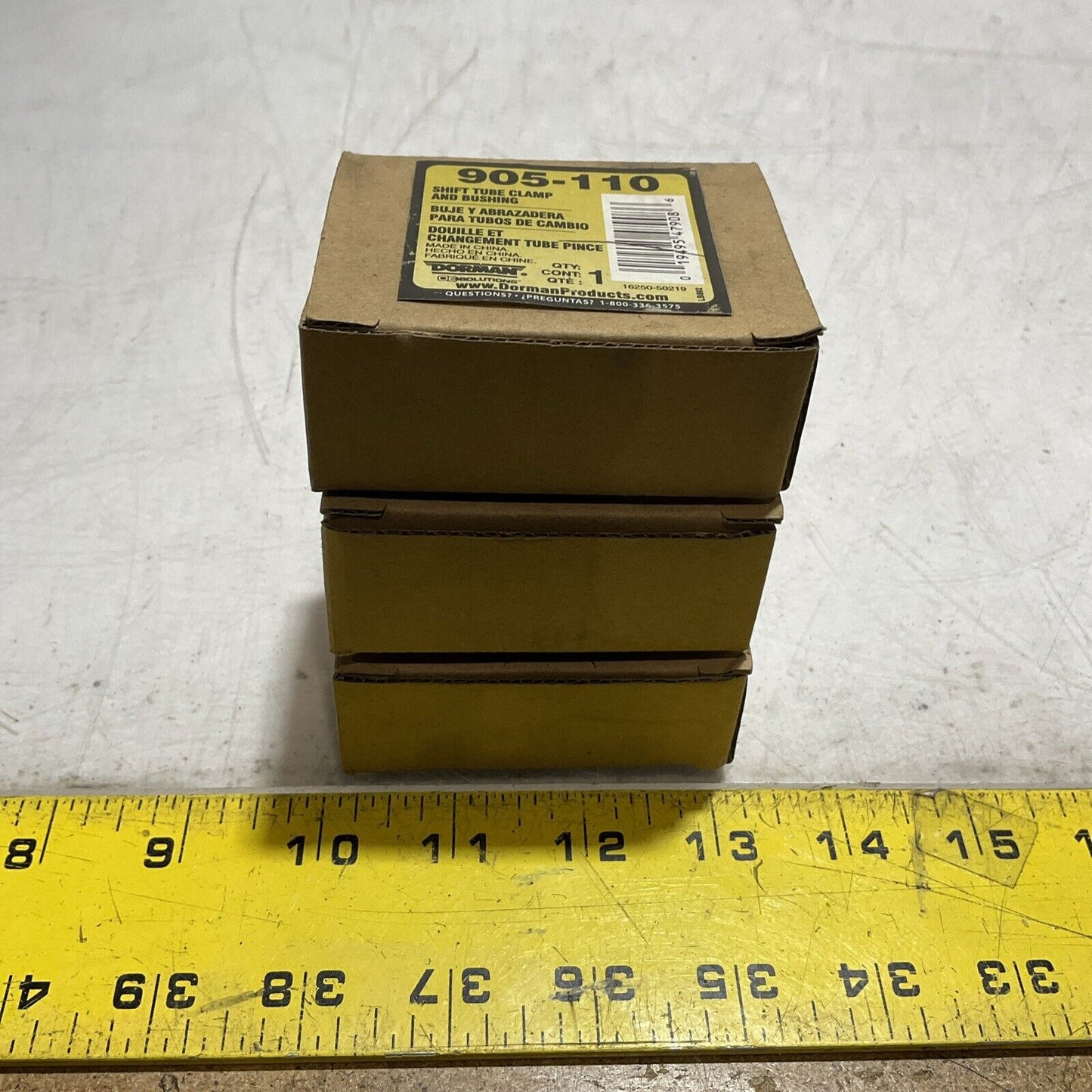 DORMAN 905-110 SHIFT TUBE CLAMP AND BUSHINGS LOT OF 3 476-U3S