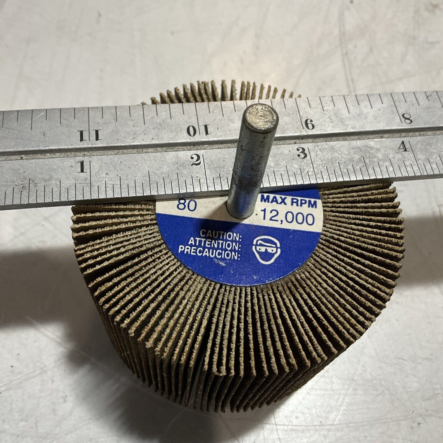 MERIT FLAP WHEEL GRIT 80 - MAX- RPM 120004IN DIA X 2 IN WIDTH - LOT OF 10 U3S