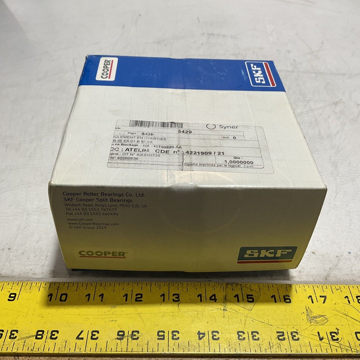SKF COOPER 112022 01EB85MEX MACHINE PARTS AND ROLLER BEARING SUPPLIES C2H
