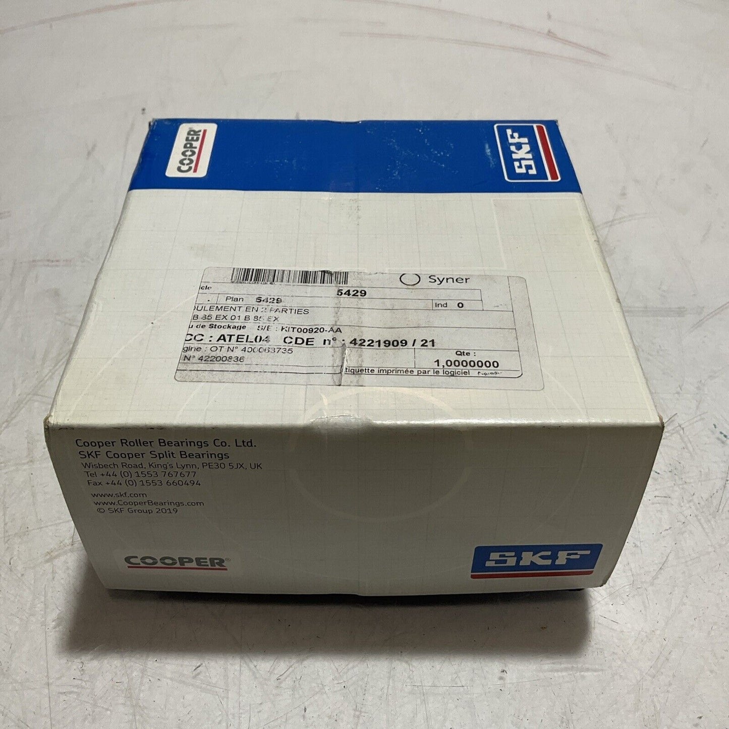 SKF COOPER 112022 01EB85MEX MACHINE PARTS AND ROLLER BEARING SUPPLIES C2H