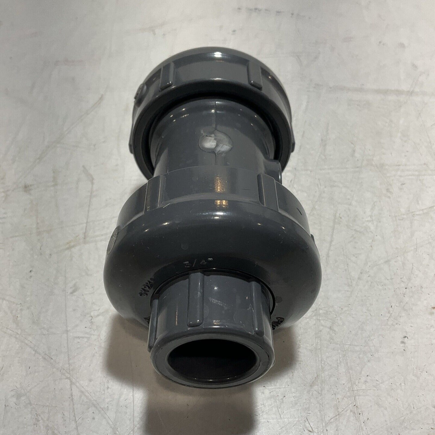 SPEARS 2239-007 TRUE UNION BALL CHECK VALVE SOCKET PVC 3/4” KFM O-RING 373-U3S