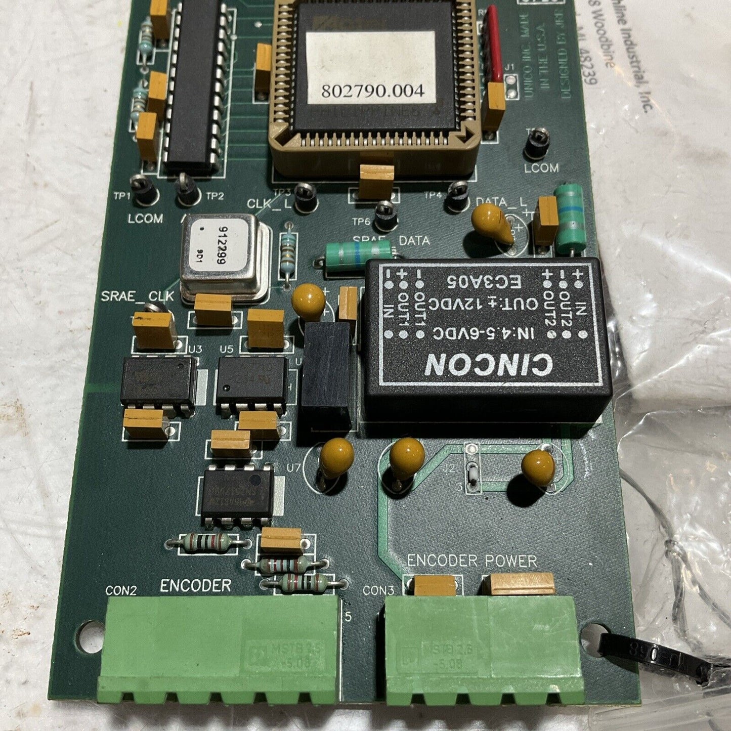 UNICO 322668.004 PCB ENCODER POWER CIRCUIT BREAKER BOARD U3S