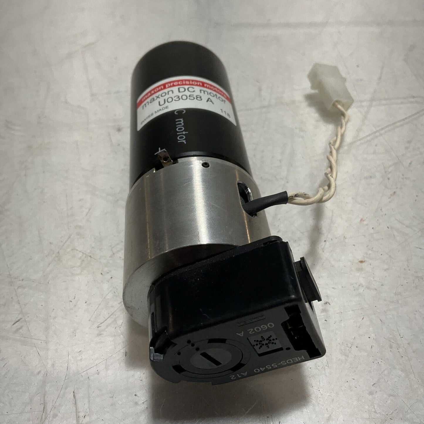MAXON PRECISION U03058A DC MOTOR W/ HEDS-5540 A12 ENCODER LOT OF 2 U3S