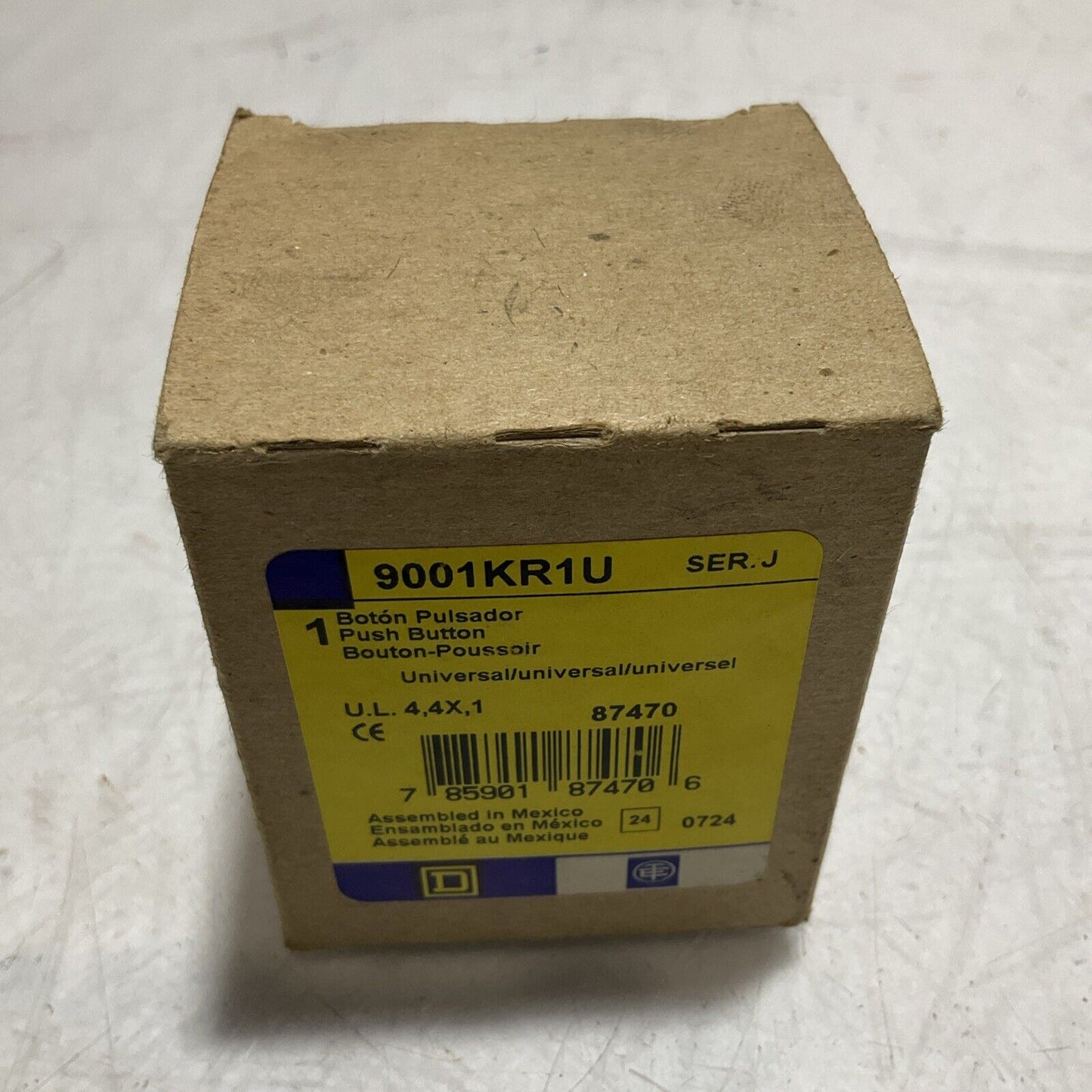 SQUARE D 9001KR1U MUSHROOM PUSH BUTTON OPERATOR 555-U3S
