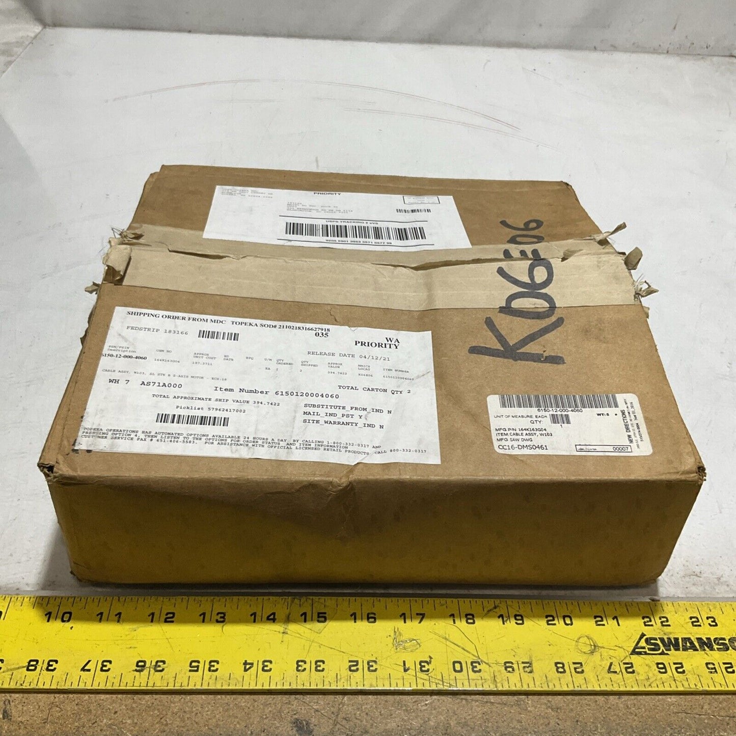 TURCK U2-14461- 164K163G04 CABLE ASSEMBLY W103 U3S