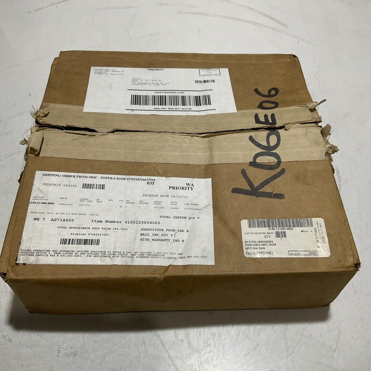 TURCK U2-14461- 164K163G04 CABLE ASSEMBLY W103 U3S