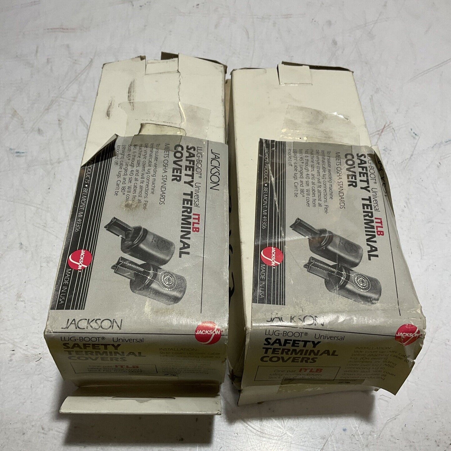 JACKSON LUG-BOOT UNIVERSAL ITLB SAFETY TERMINAL CABLE COVERS WELDING QTY 2 444