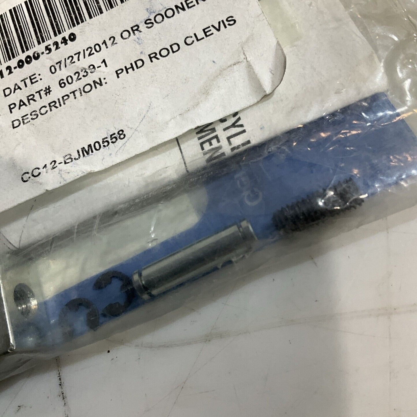 PHD 60239-1 - 9645382 ROD CLEVIS KIT CR20/25MM LOT OF 3 U3S