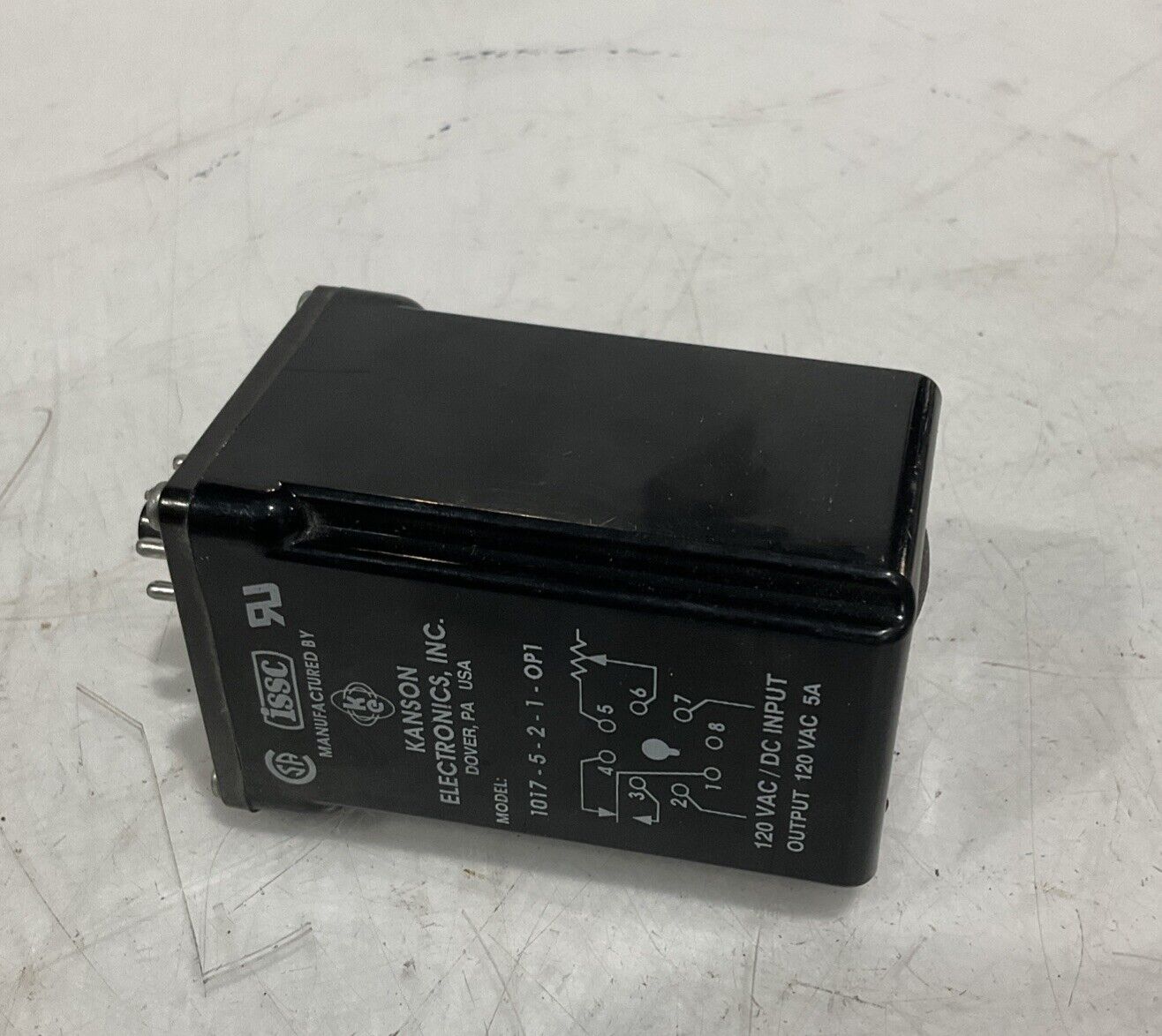 ISSC 1017-5-2-1-OP1 TIMEY DELAY RELAY 120VAC U3S