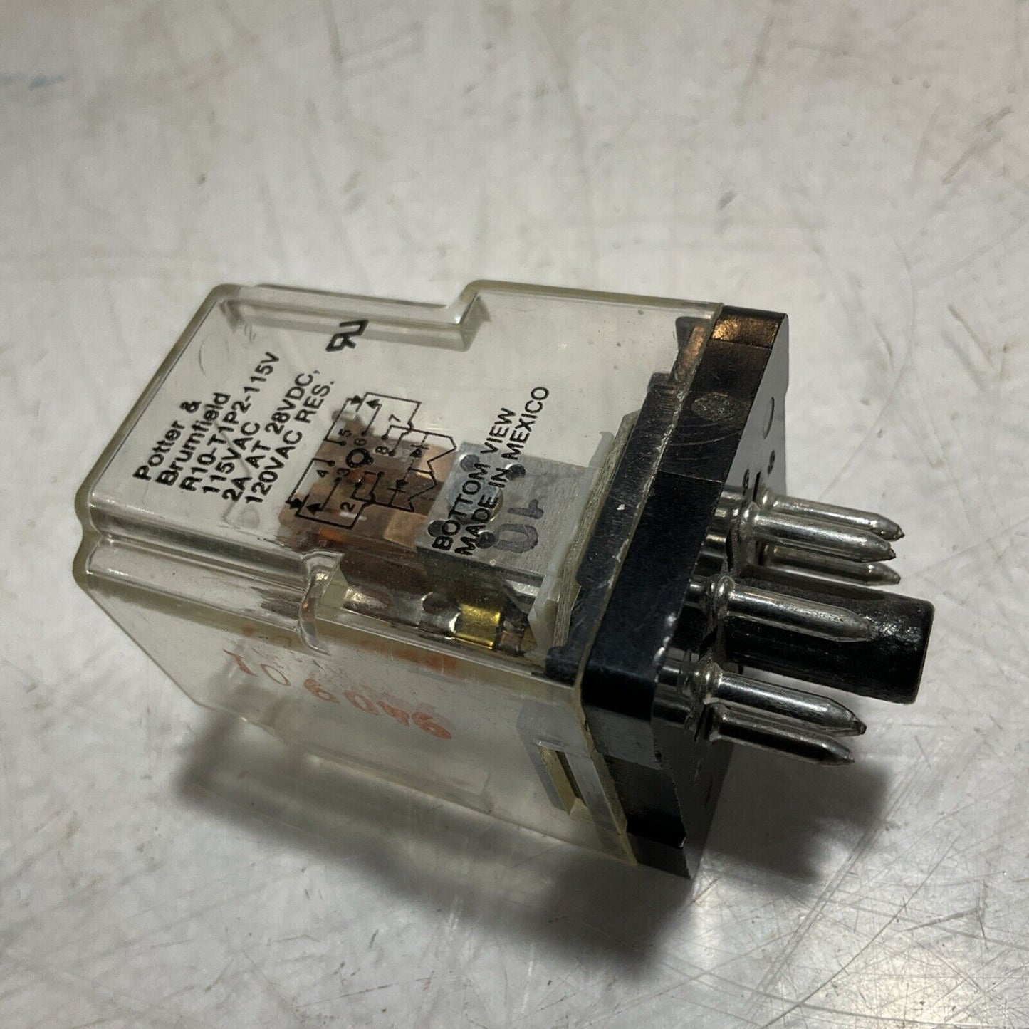 BROTHER & BRUMFIELD R10-T1P2-115V TE CONNECTIVITY 28VDC 2A GENERAL RELAY U3S