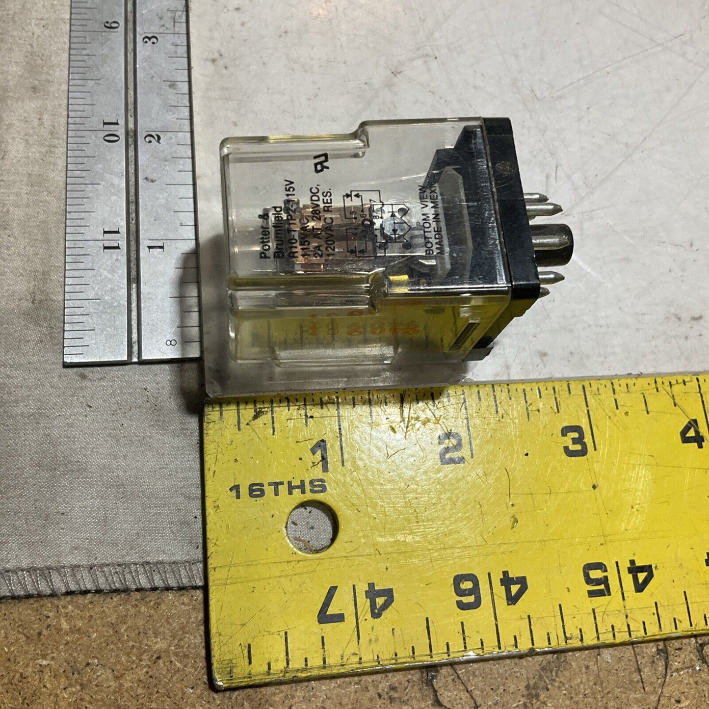 BROTHER & BRUMFIELD R10-T1P2-115V TE CONNECTIVITY 28VDC 2A GENERAL RELAY U3S