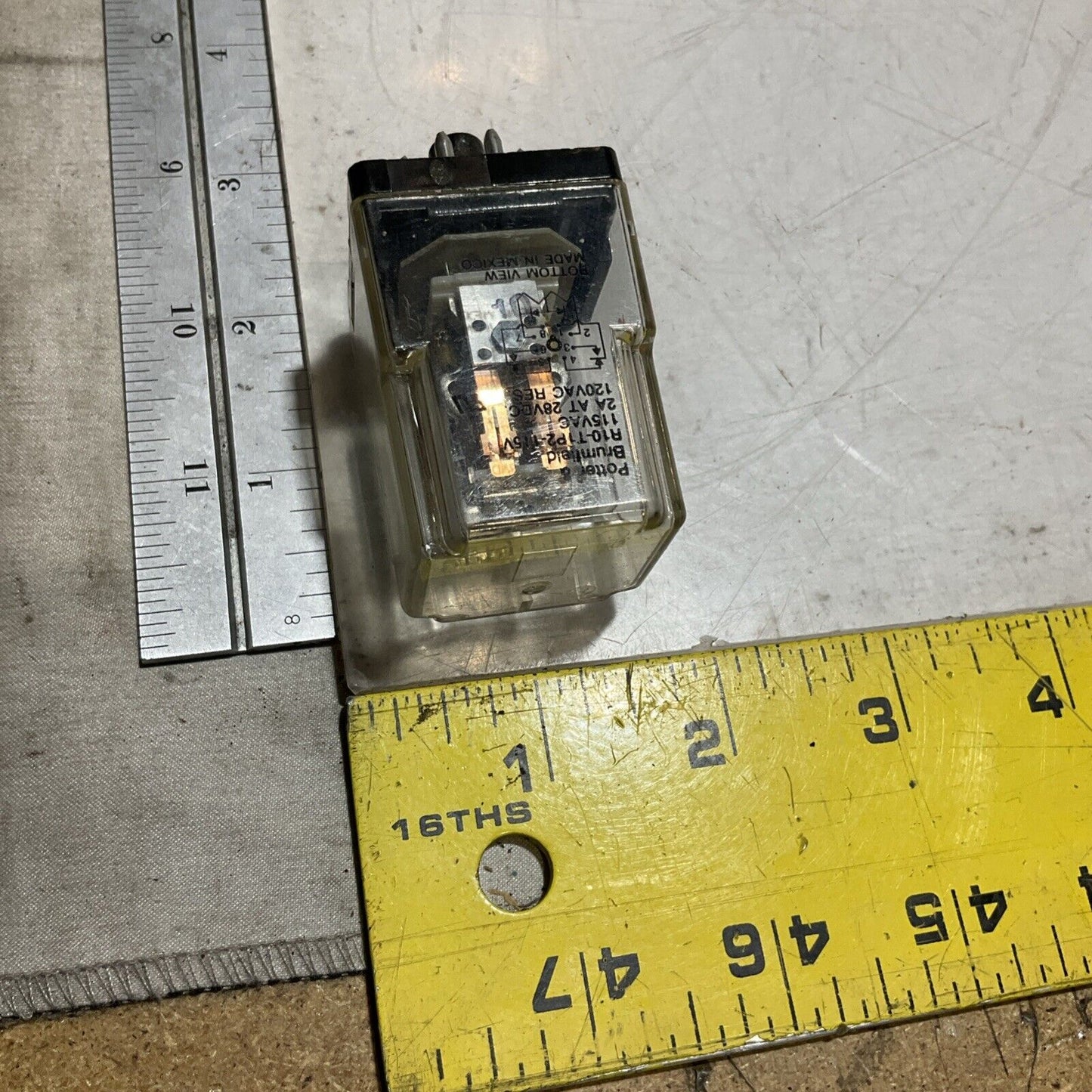 BROTHER & BRUMFIELD R10-T1P2-115V TE CONNECTIVITY 28VDC 2A GENERAL RELAY U3S