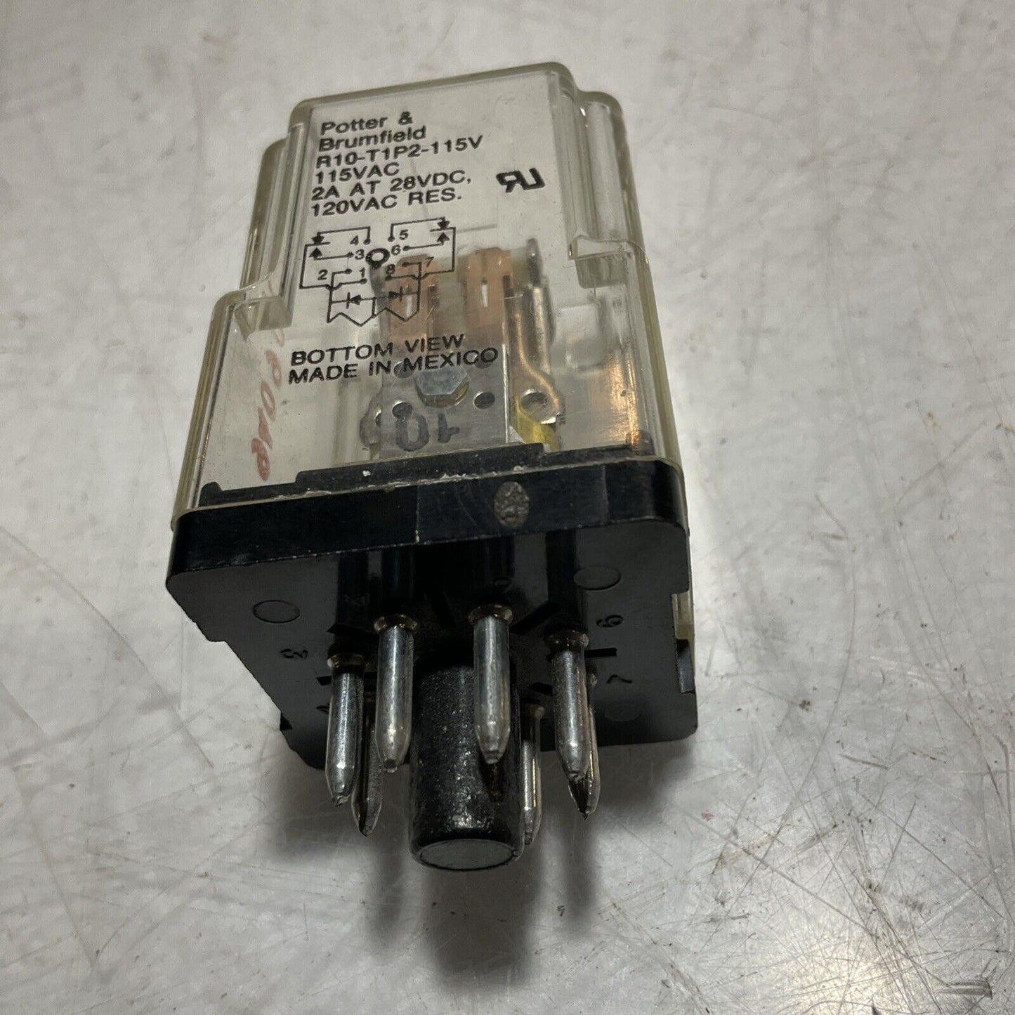 BROTHER & BRUMFIELD R10-T1P2-115V TE CONNECTIVITY 28VDC 2A GENERAL RELAY U3S