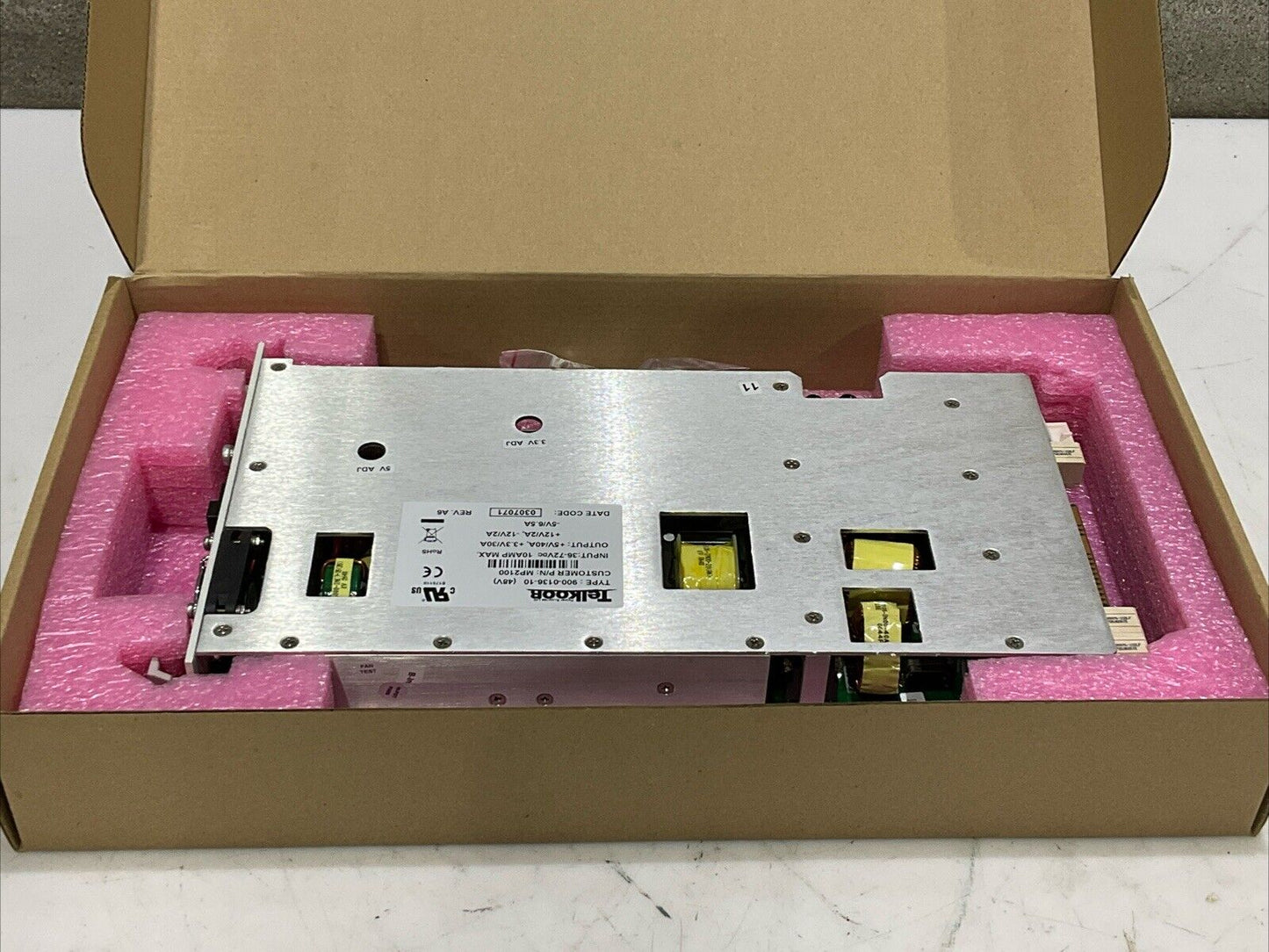 TELKOOR MP2100M 900-0136-10 MP-2100M-PS/48/C (A) POWER SUPPLY 48V T6Y
