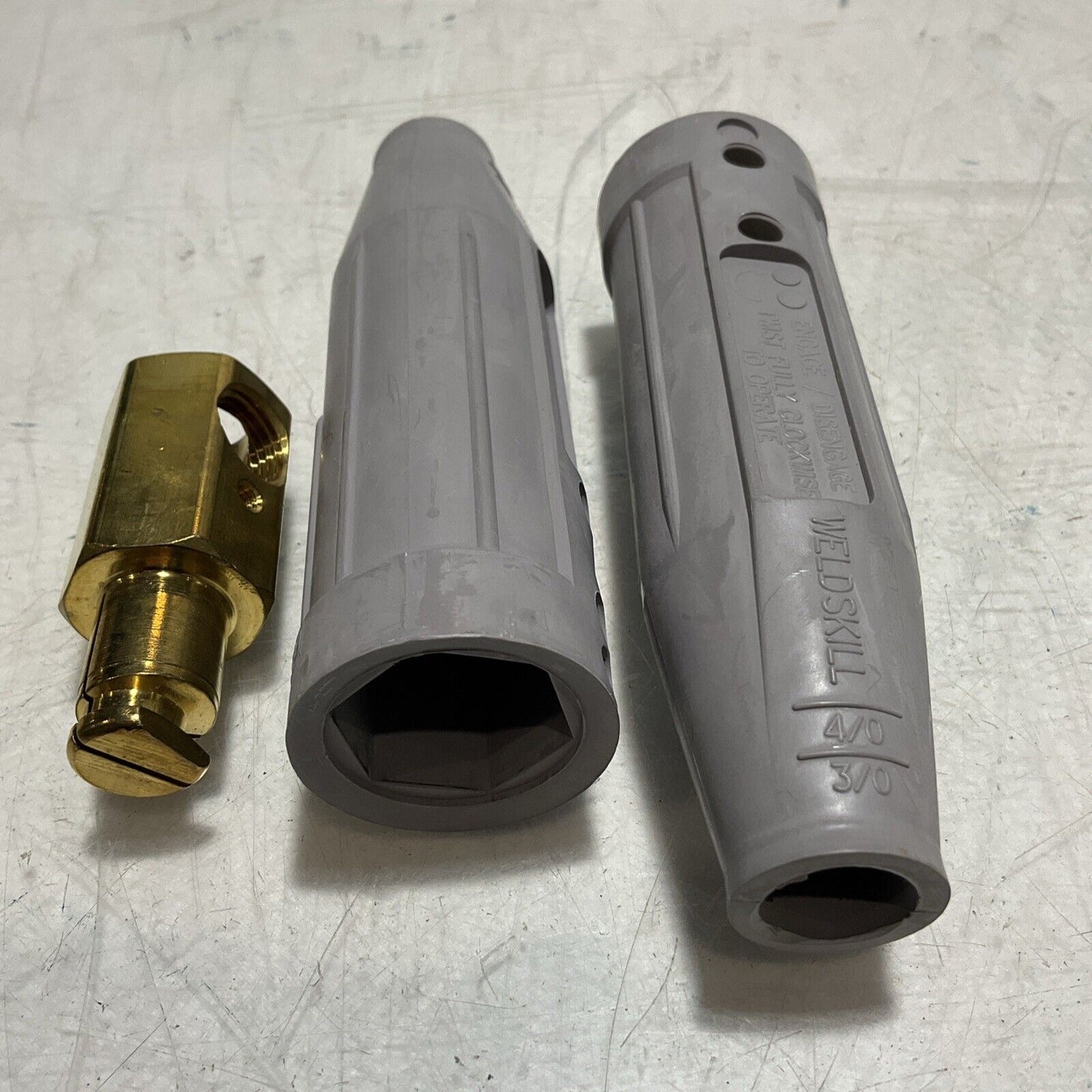 TWECO WELDSKILL 2-WPC-R POSITIVE-CAM CABLE CONNECTOR MALE HALF 373-U3S