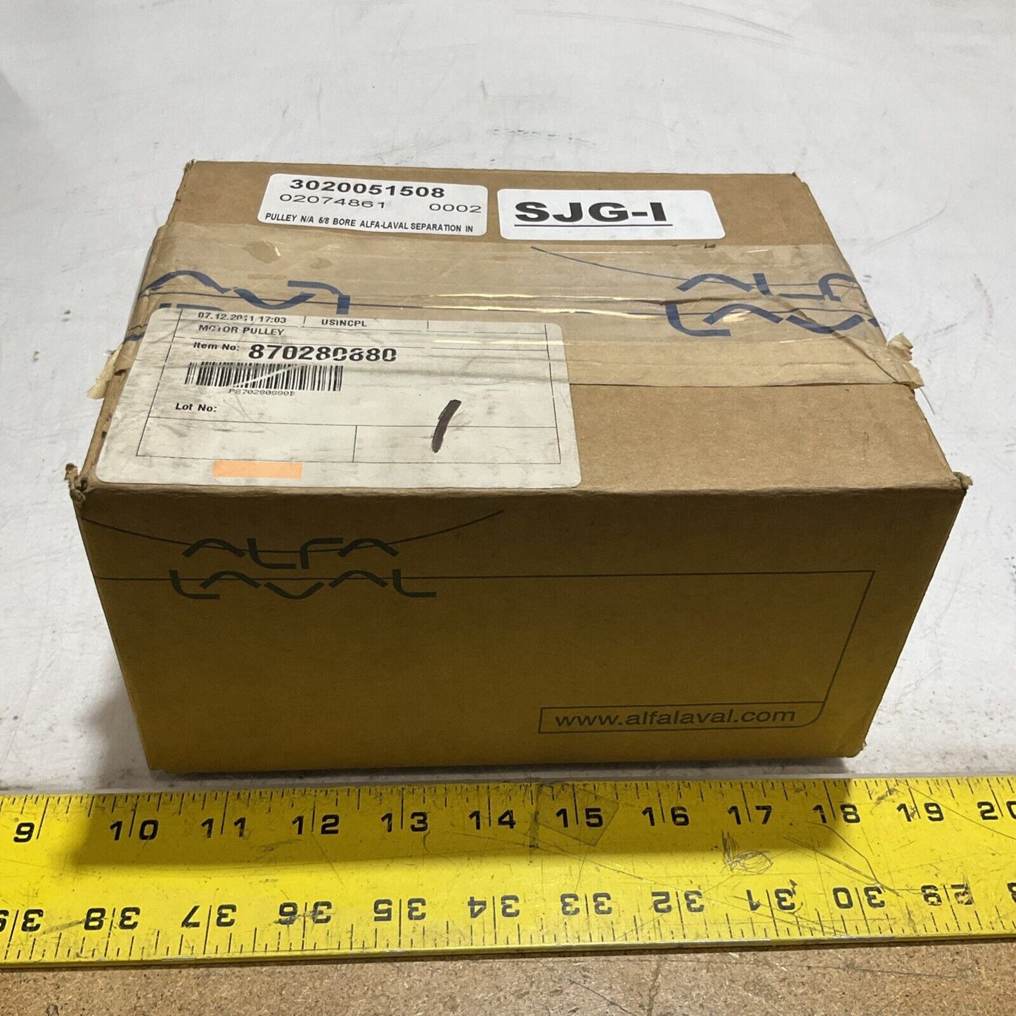 ALFA-LAVAL 870280880 MOTOR PULLEY SEPARATION 5/8 373-U3S