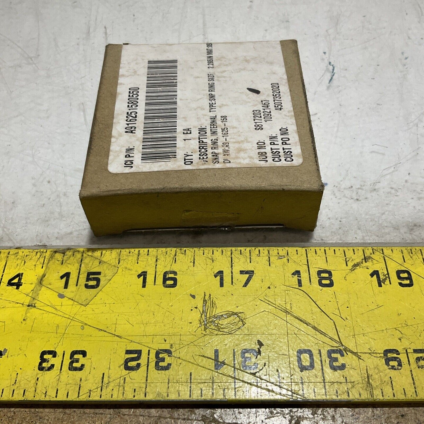 JOHN CRANE 10921467 INTERNAL SNAP RING SIZE 2.265 A916251580550 U3S