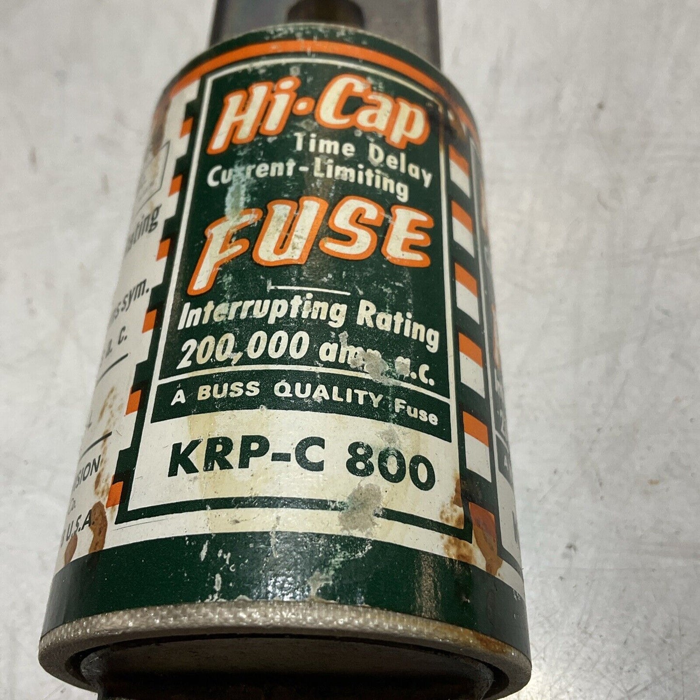 BUSSMANN HI-CAP-FUSE KRP-C-800 LOW-PEAK CLASS L FUSE 200,00AMP 600V U3S