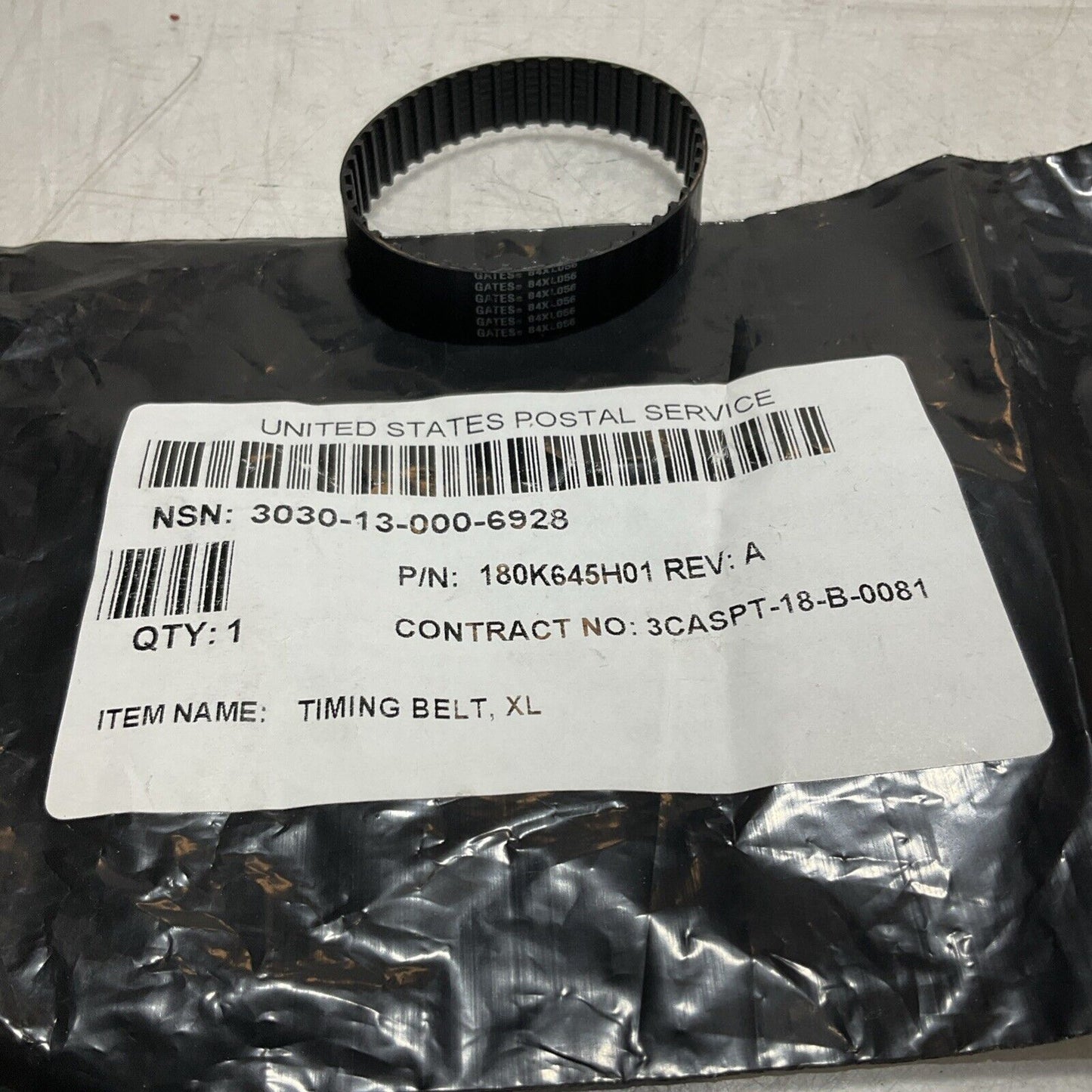 GATES 84XL056 - 180K645H01 XL PERFORMANCE TIMING BELT LOT OF 9 U3S