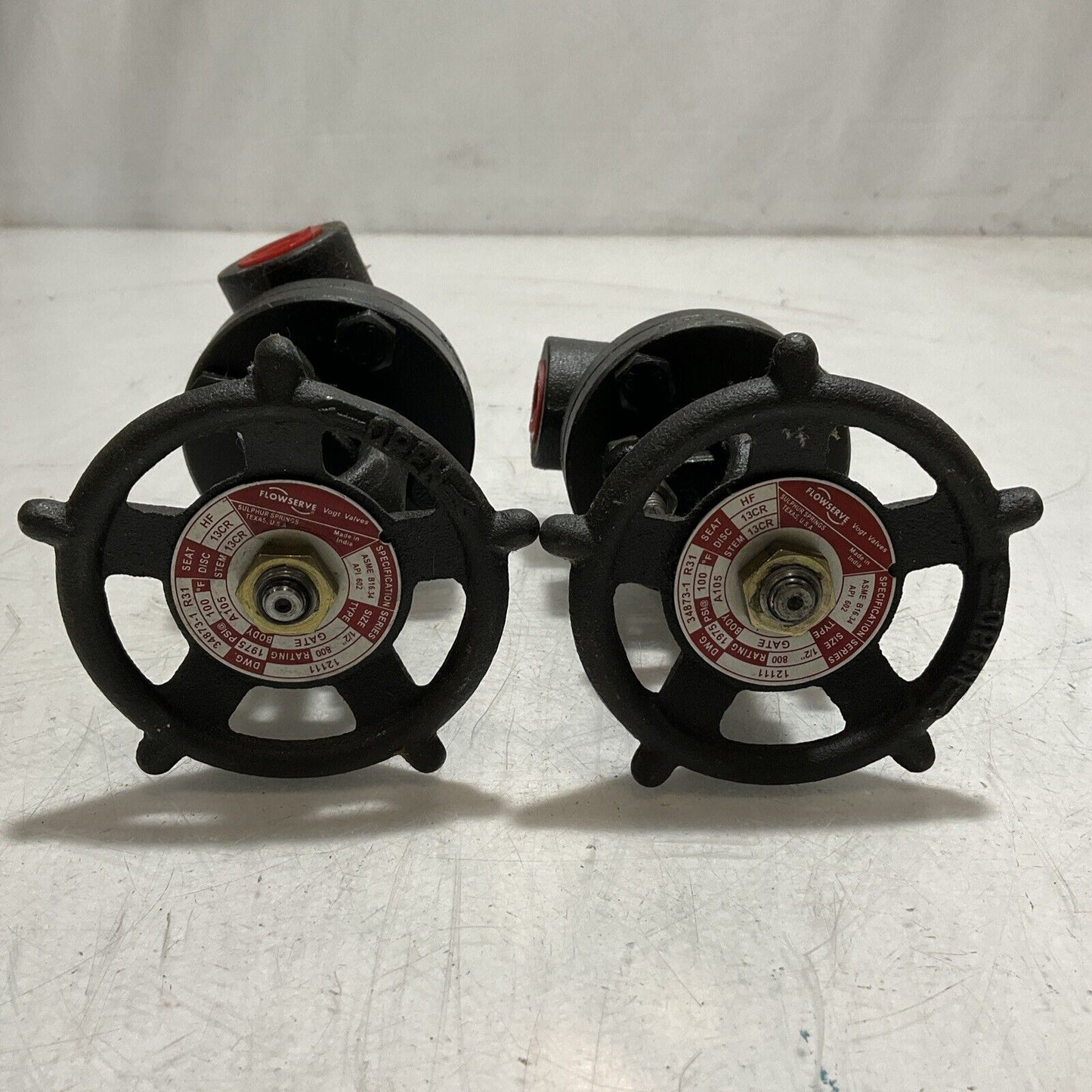 FLOWSERVE 34873-1 R31 GATE VALVE 13CR HF 1/2IN LOT OF 2 373-U3S