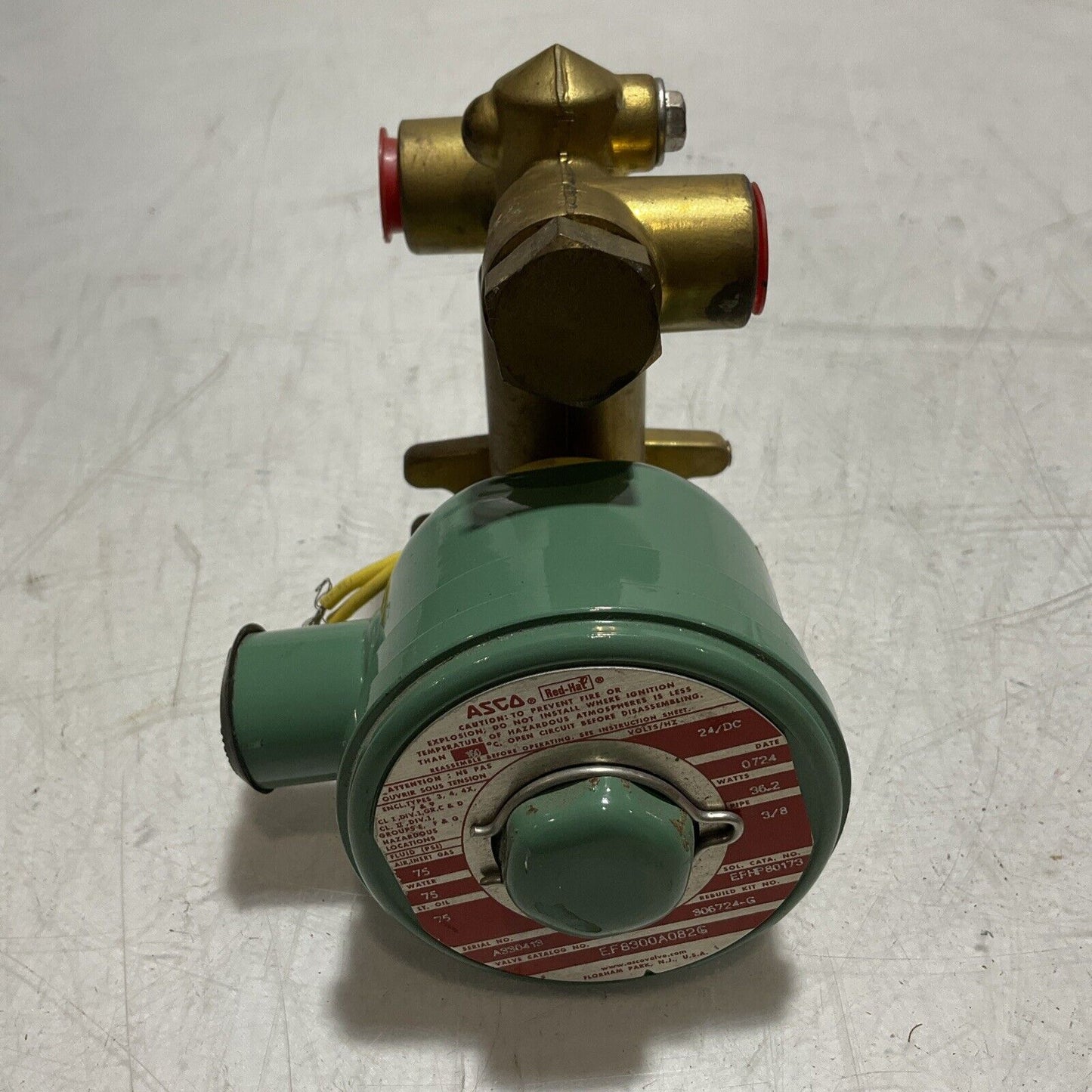 ASCO RED-HAT EF8300A082G - EFHP801173 GENERAL SOLENOID CONTROL VALVE 24/DC U3S
