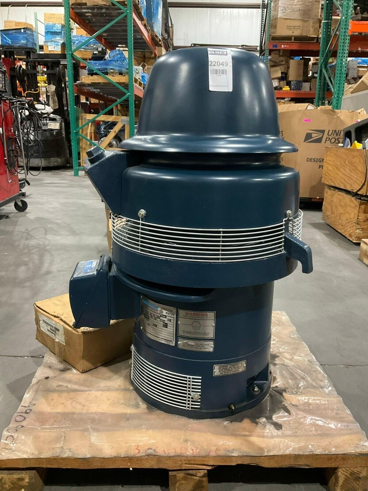 MARATHON ELECTRIC VERTICAL HOLLOW SHAFT MOTOR 6L 326VTDB7001 R47 3P 60HZ 3540RPM
