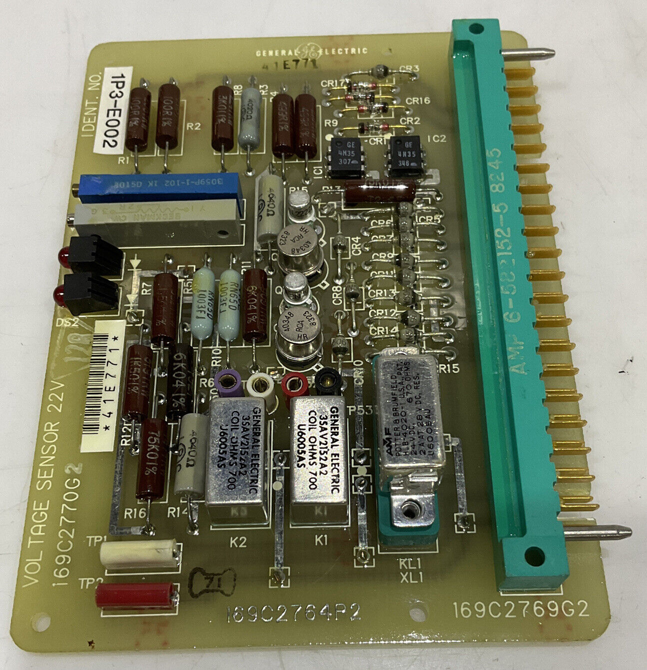 GENERAL ELECTRIC 1P3-E002 VOLTAGE SENSOR 22V 169C2770G2 373