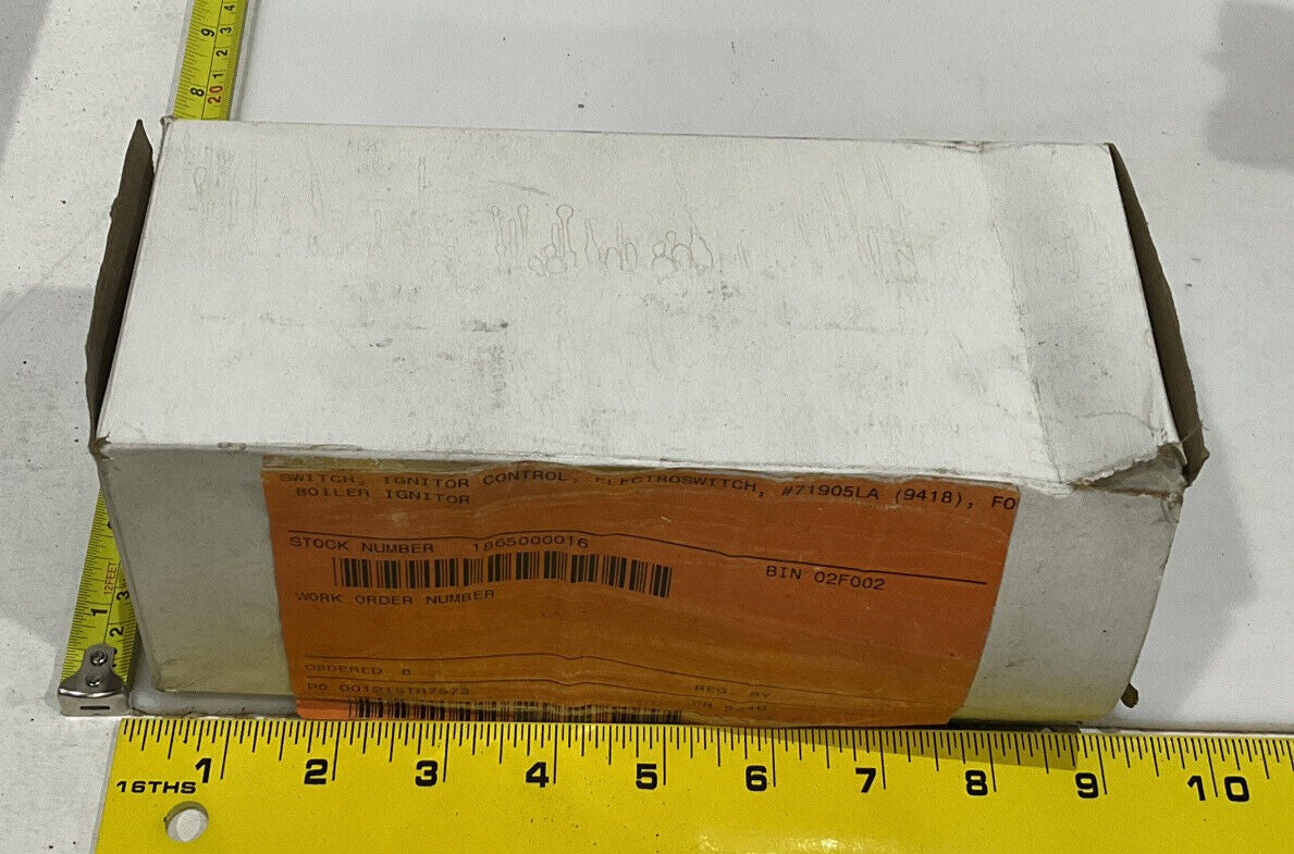 ELECTROSWITCH 71905LA 9418 BOILER IGNITOR CONTROL SWITCH