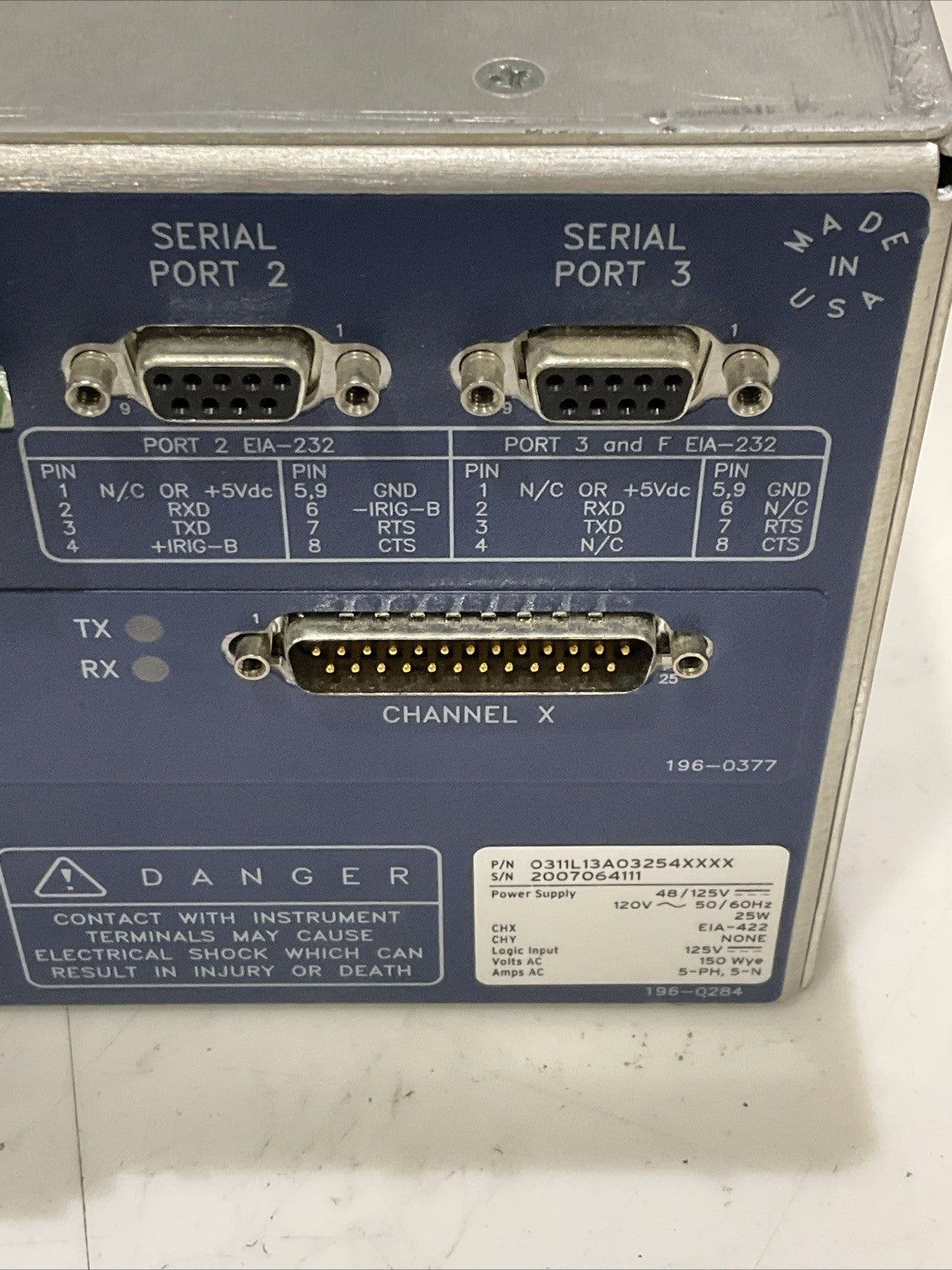 SEL-311L 0311L13A03254XXXX LINE CURRENT DIFFERENTIAL PROTECTION AUTOMATION UNIT