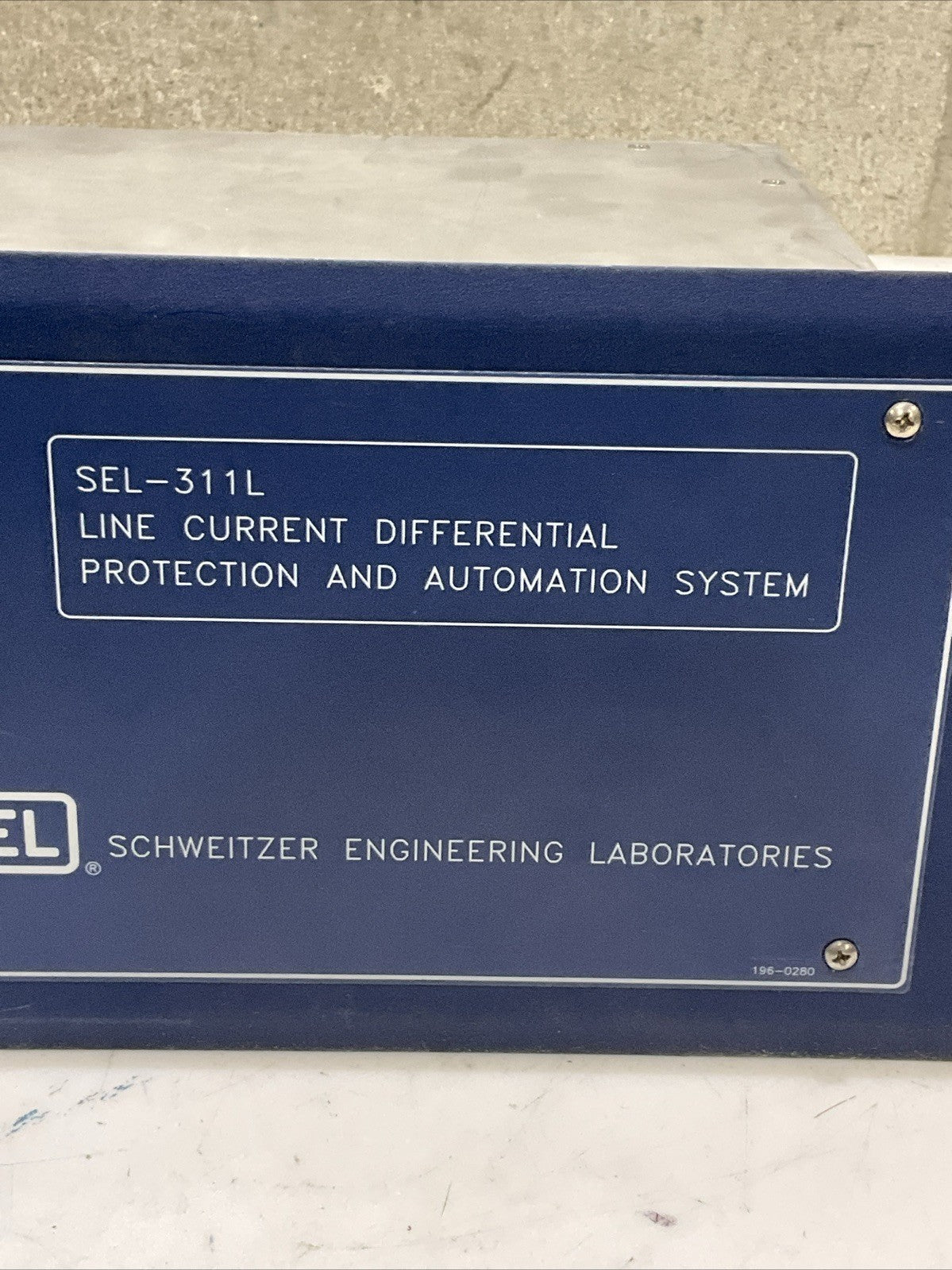 SEL-311L 0311L13A03254XXXX LINE CURRENT DIFFERENTIAL PROTECTION AUTOMATION UNIT