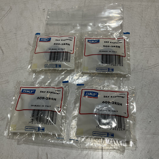 SKF  609-2RSH DEEP GROOVE BALL  BEARING SEAL LOT OF  4 U3S