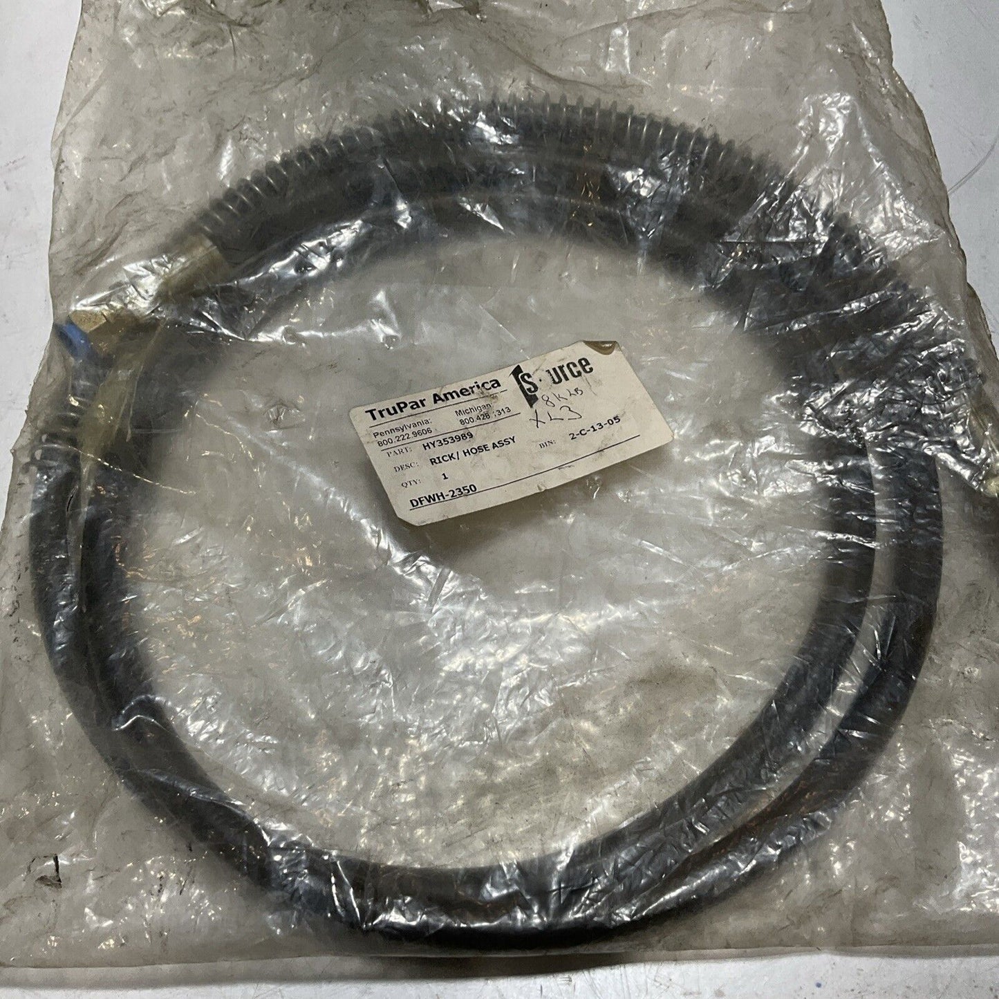 TRUPAR AMERICA HY353989 RICK HOSE ASSEMBLY U3S