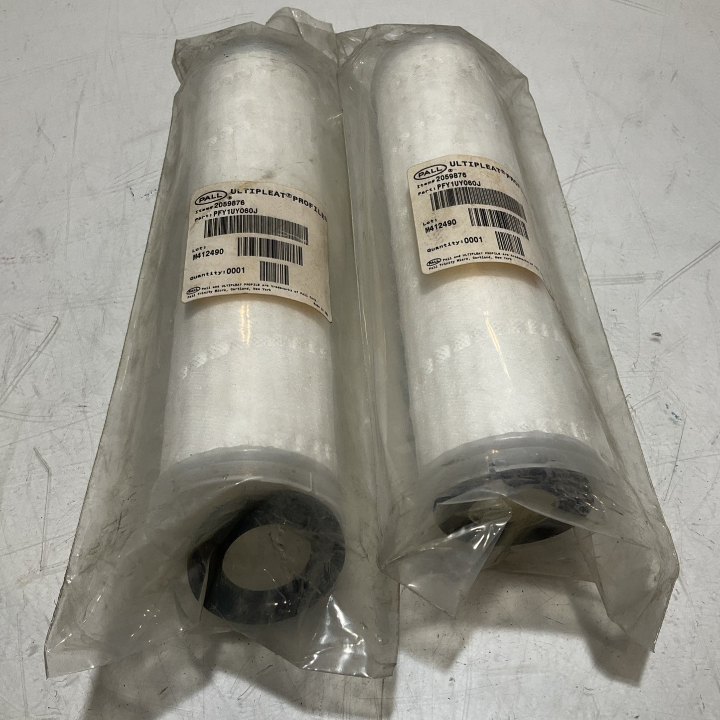 PALL ULTIPLEAT PROFILE PFY1UY060J MICRON FILTER ELEMENT LOT OF 2 U3S
