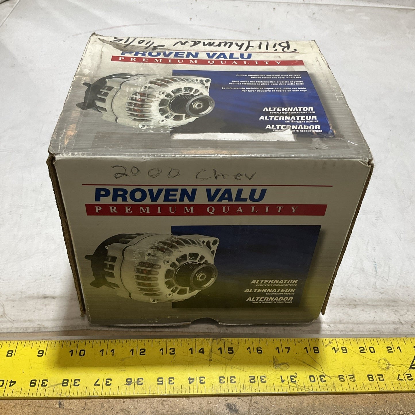 CARQUEST PROVEN VALU 7758A REMAN ALTERNATOR U3S