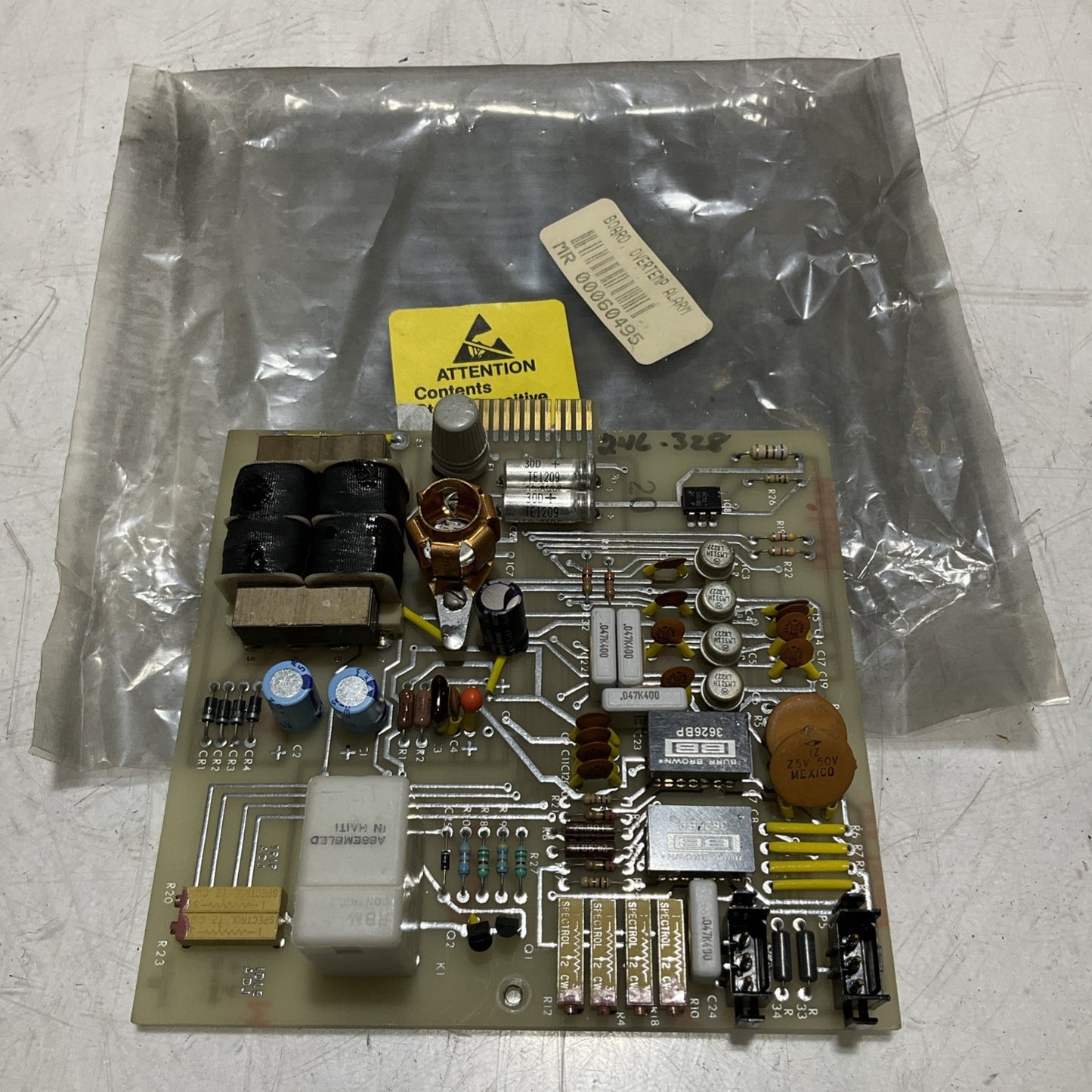 BRUCE 3160230 94V-0 PCB OVERTEMP ALARM CIRCUIT BOARD U3S