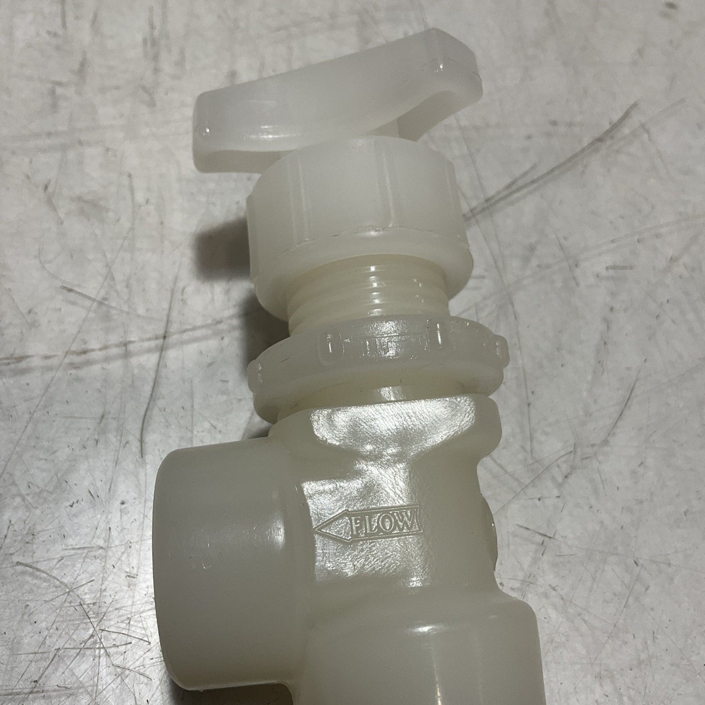 GEORGE FISCHER +GF+ 225434 - 155.522.581 WHITE NEEDLE VALVE PVDF U3S