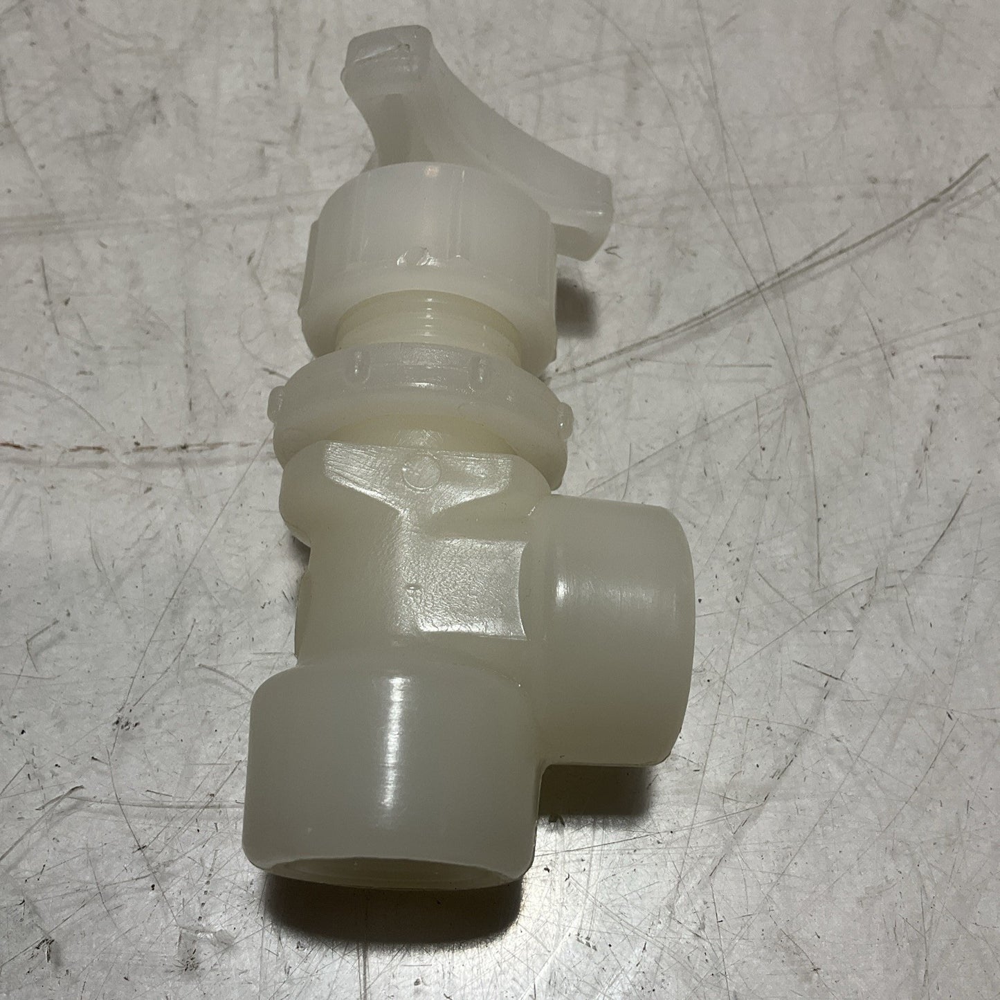 GEORGE FISCHER +GF+ 225434 - 155.522.581 WHITE NEEDLE VALVE PVDF U3S