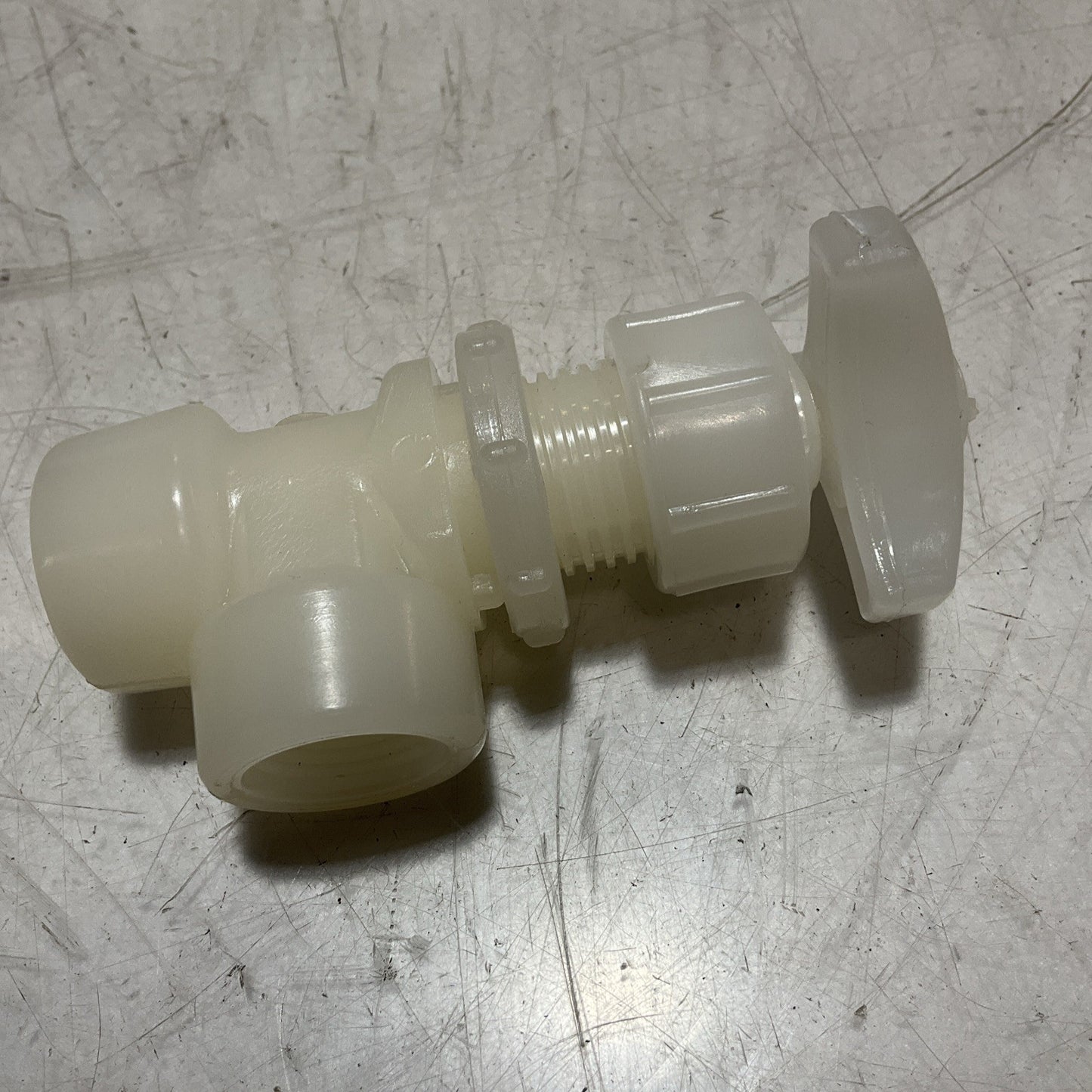 GEORGE FISCHER +GF+ 225434 - 155.522.581 WHITE NEEDLE VALVE PVDF U3S