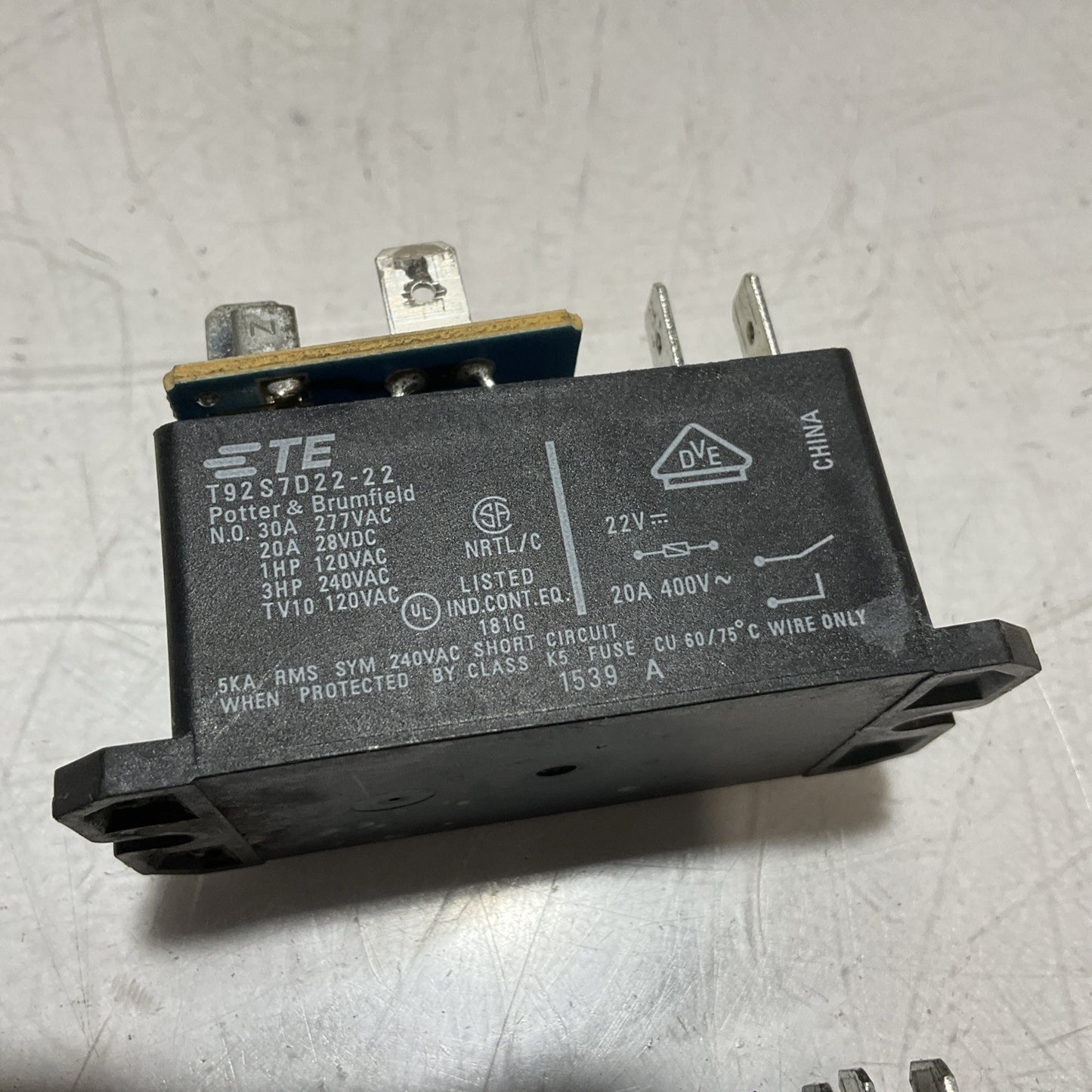 ETE T92S7D22-22 REPLACEMENT FURNACE POWER RELAY LOT OF 2 U3S