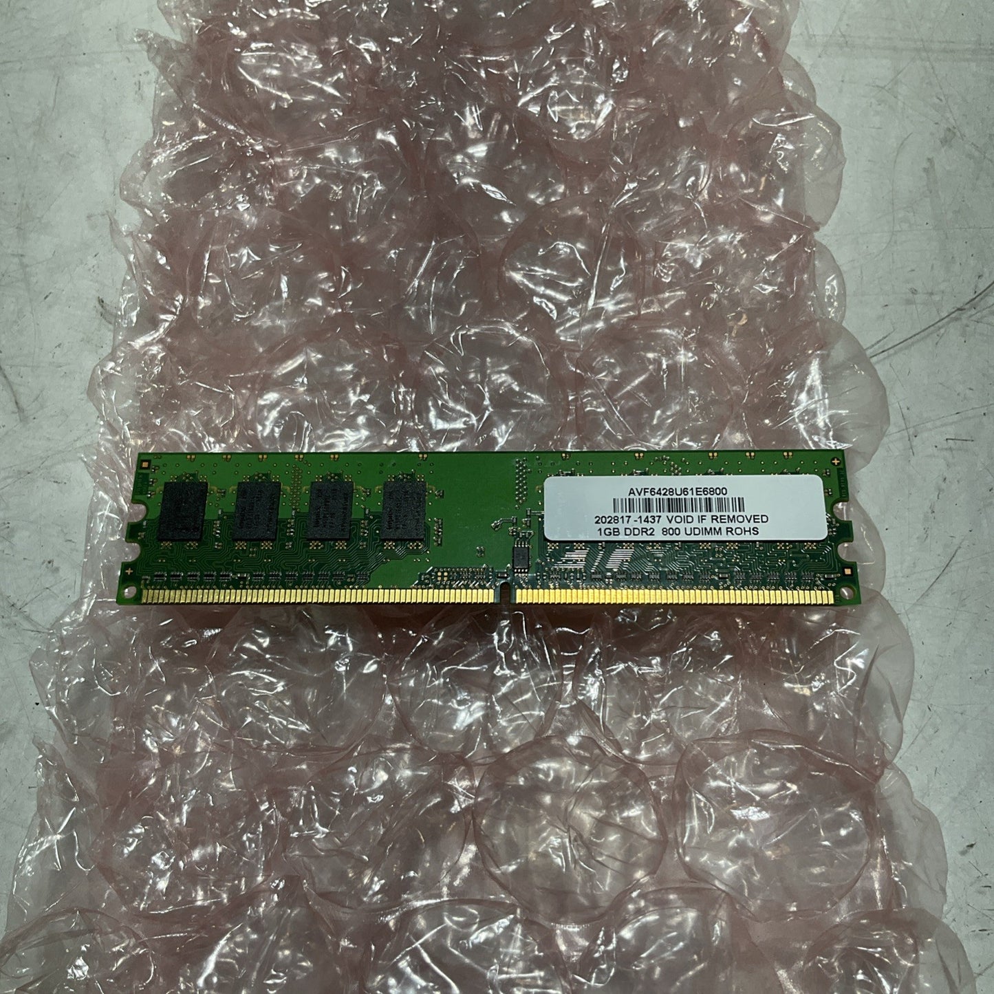 AVANT AVF6428U661E6800 1GB DDR2 800 UDIMM ROHS U3S