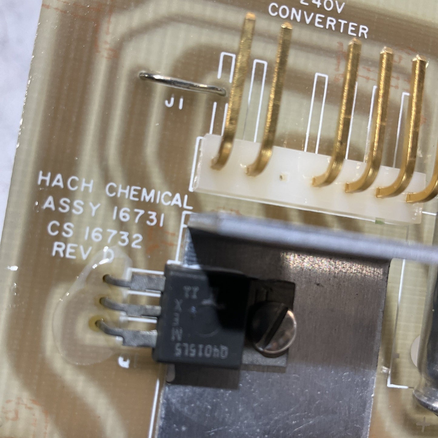 HACH CHEMICAL FS16732 ASSY 16731 REV D 120/240V CONVERTE CIRCUIT BOARD U3S
