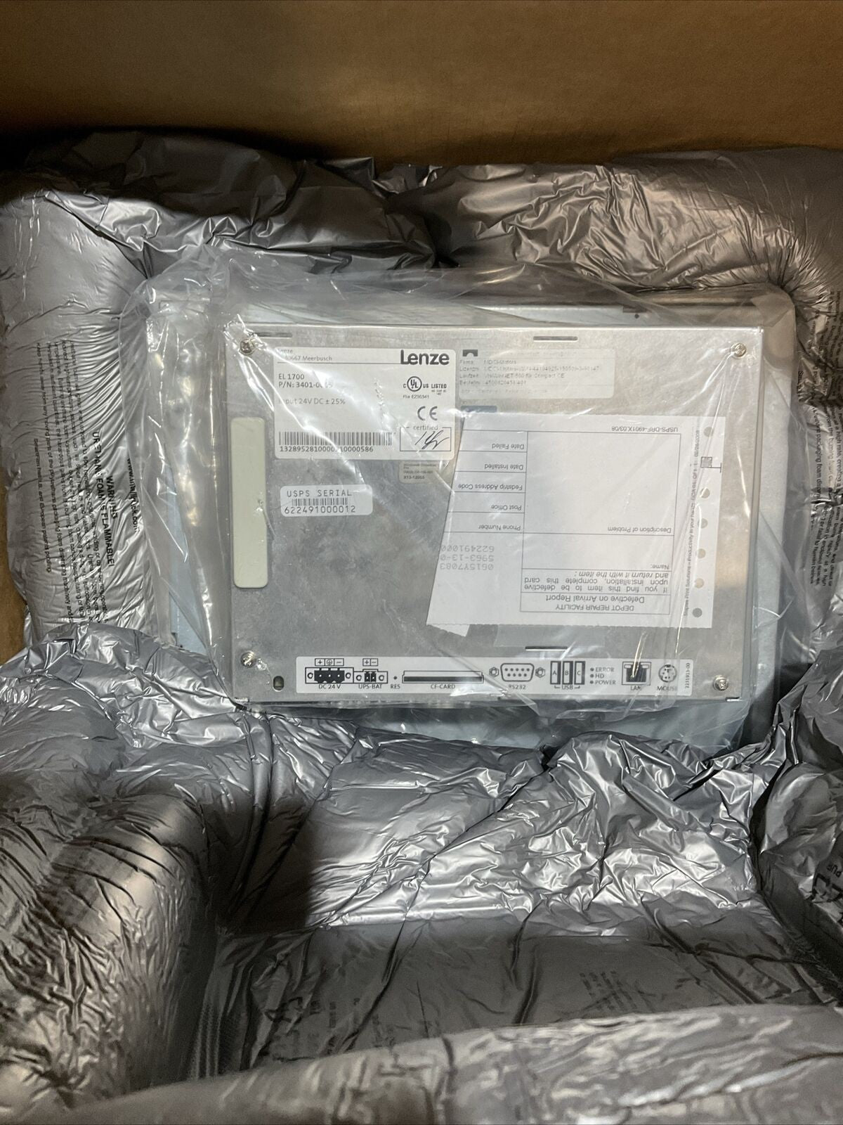 LENZE 3401-0005 OPERATOR INTERFACE TOUCHSCREEN EL 1700 U3S