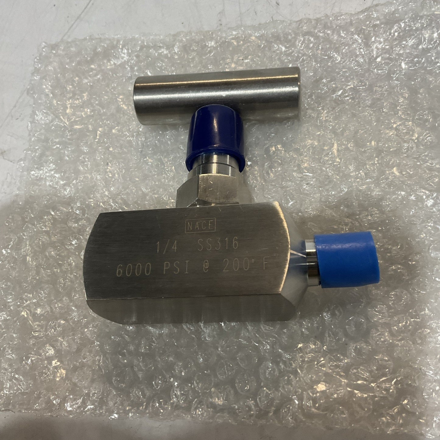 NACE SS316 1/4 6000 PSI 200°F STAINLESS STEEL NEEDLE VALVE 6D-42VN-145 U3S
