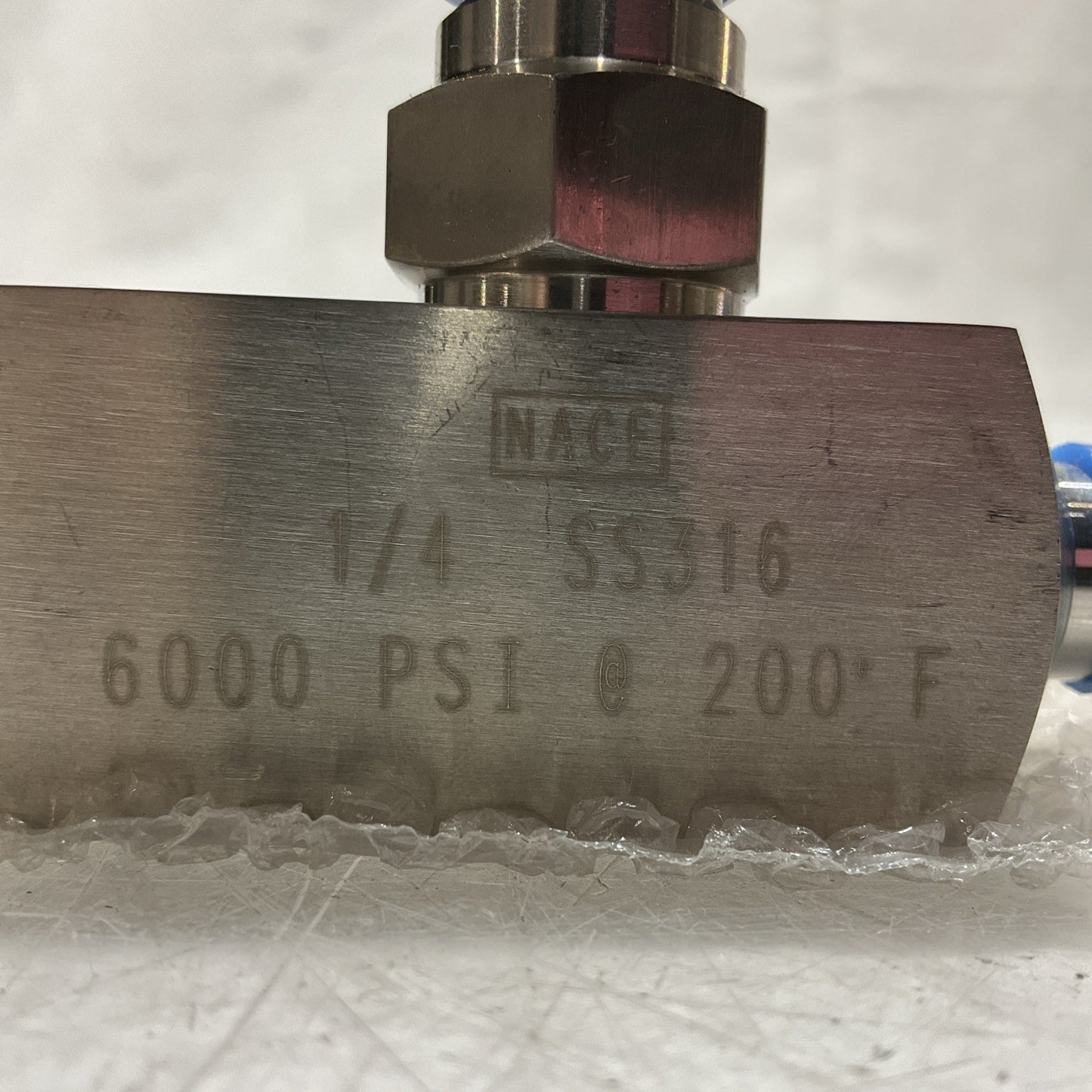 NACE SS316 1/4 6000 PSI 200°F STAINLESS STEEL NEEDLE VALVE 6D-42VN-145 U3S