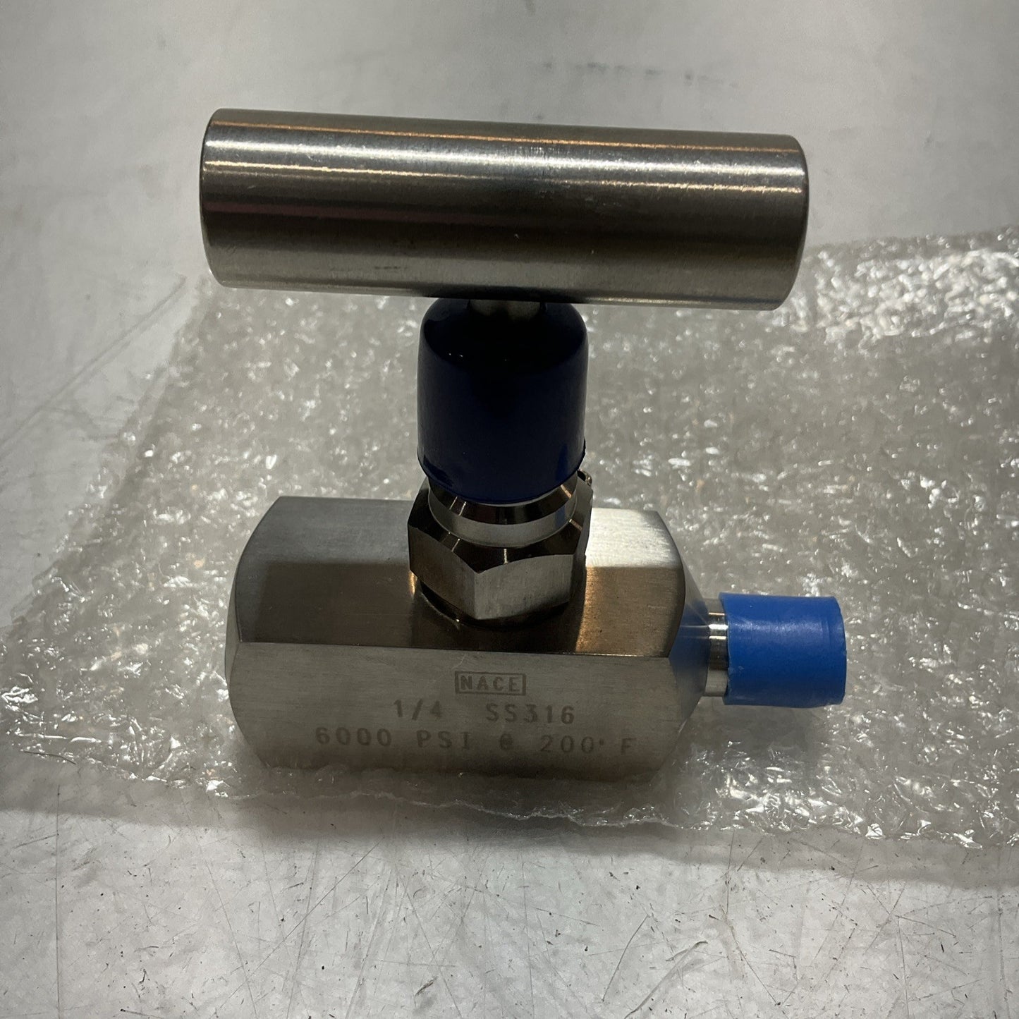 NACE SS316 1/4 6000 PSI 200°F STAINLESS STEEL NEEDLE VALVE 6D-42VN-145 U3S