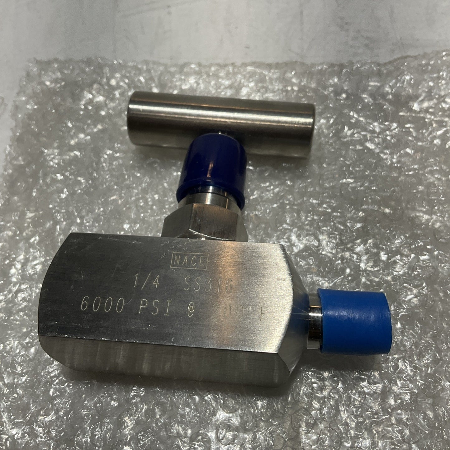 NACE SS316 1/4 6000 PSI 200°F STAINLESS STEEL NEEDLE VALVE 6D-42VN-145 U3S