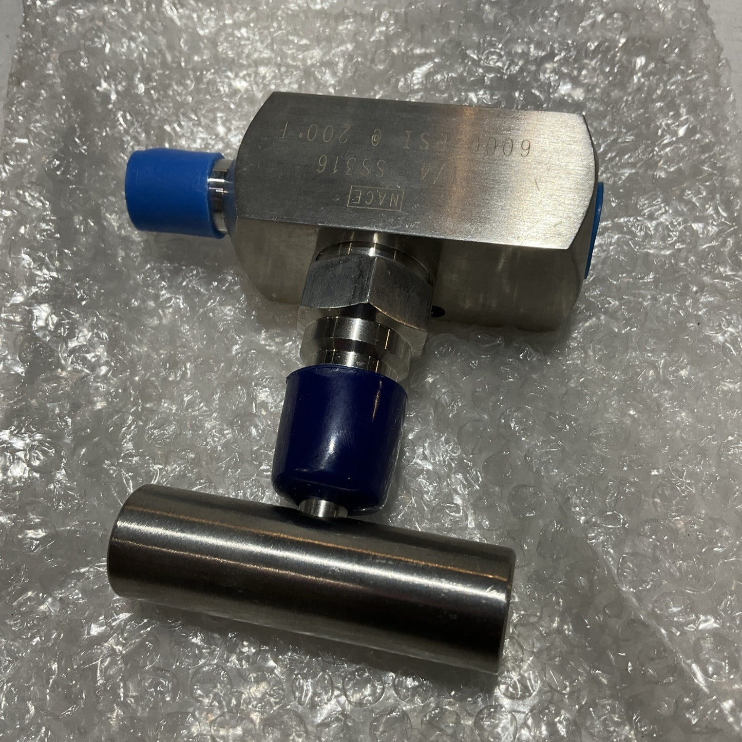 NACE SS316 1/4 6000 PSI 200°F STAINLESS STEEL NEEDLE VALVE 6D-42VN-145 U3S