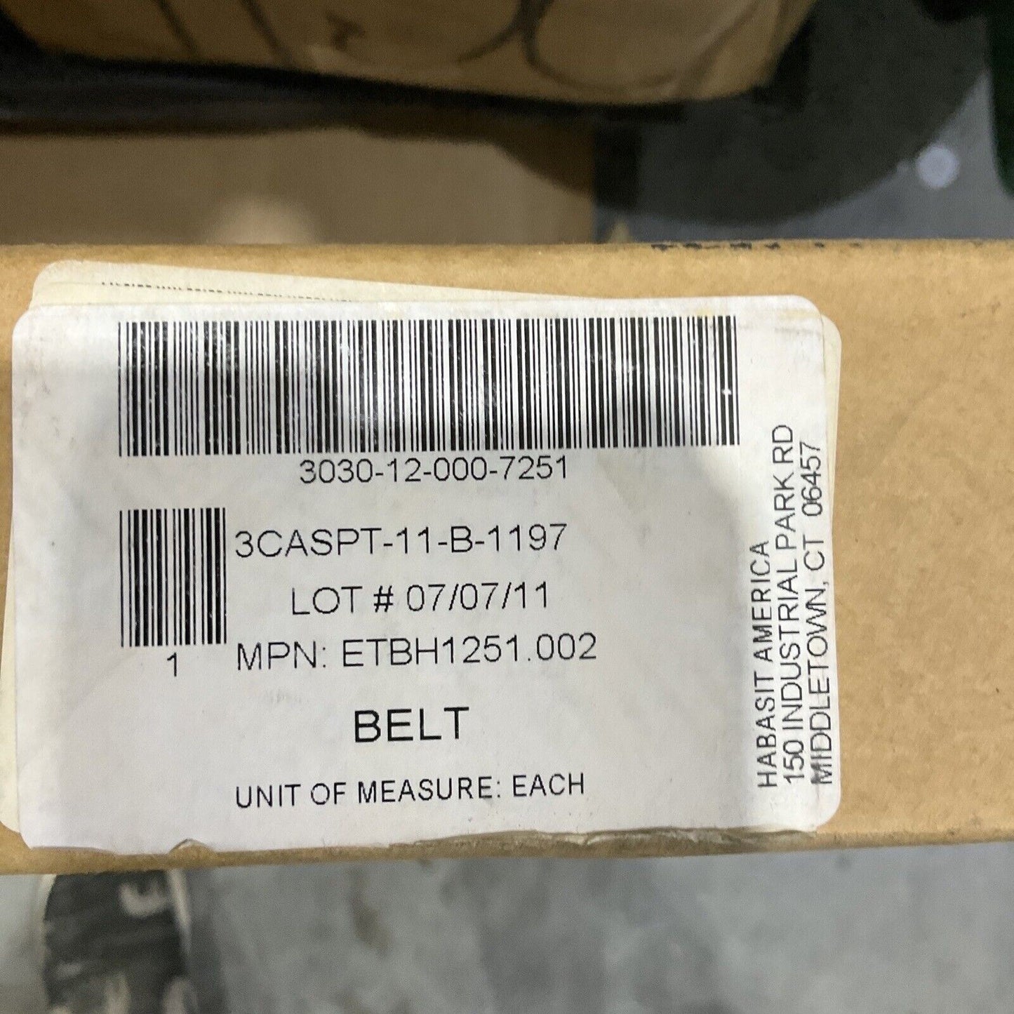 HABASIT AMERICA ETBH1251.002 BELT 82790 MM / 271 FT U3S