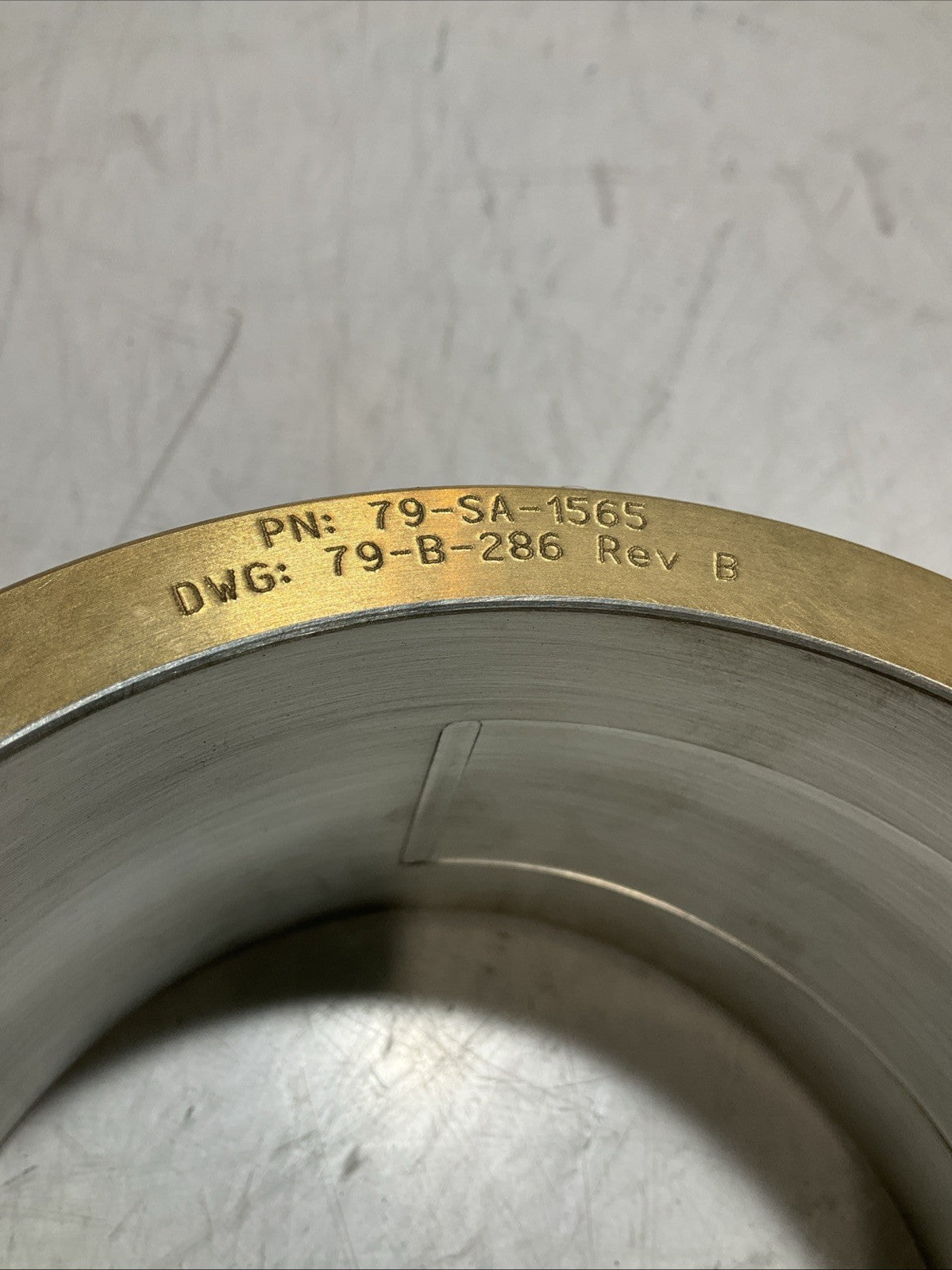 BABBITTING SERVICE 79-SA-1565 BSI 43999-01 COUNTER CLOCK JOURNAL BEARING 373