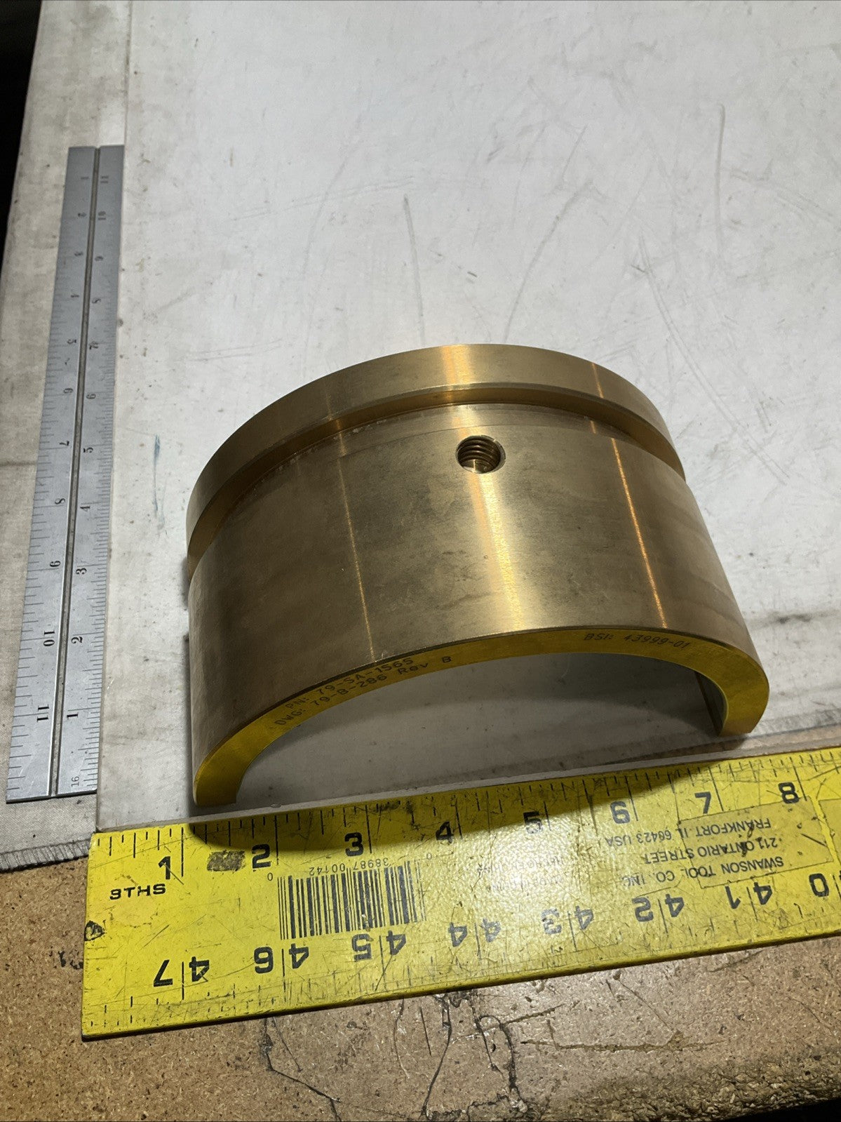 BABBITTING SERVICE 79-SA-1565 BSI 43999-01 COUNTER CLOCK JOURNAL BEARING 373